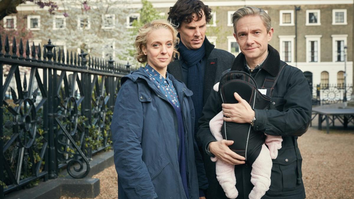 Dr Watson is left holding the baby after the sudden and unexpected death of wife Mary