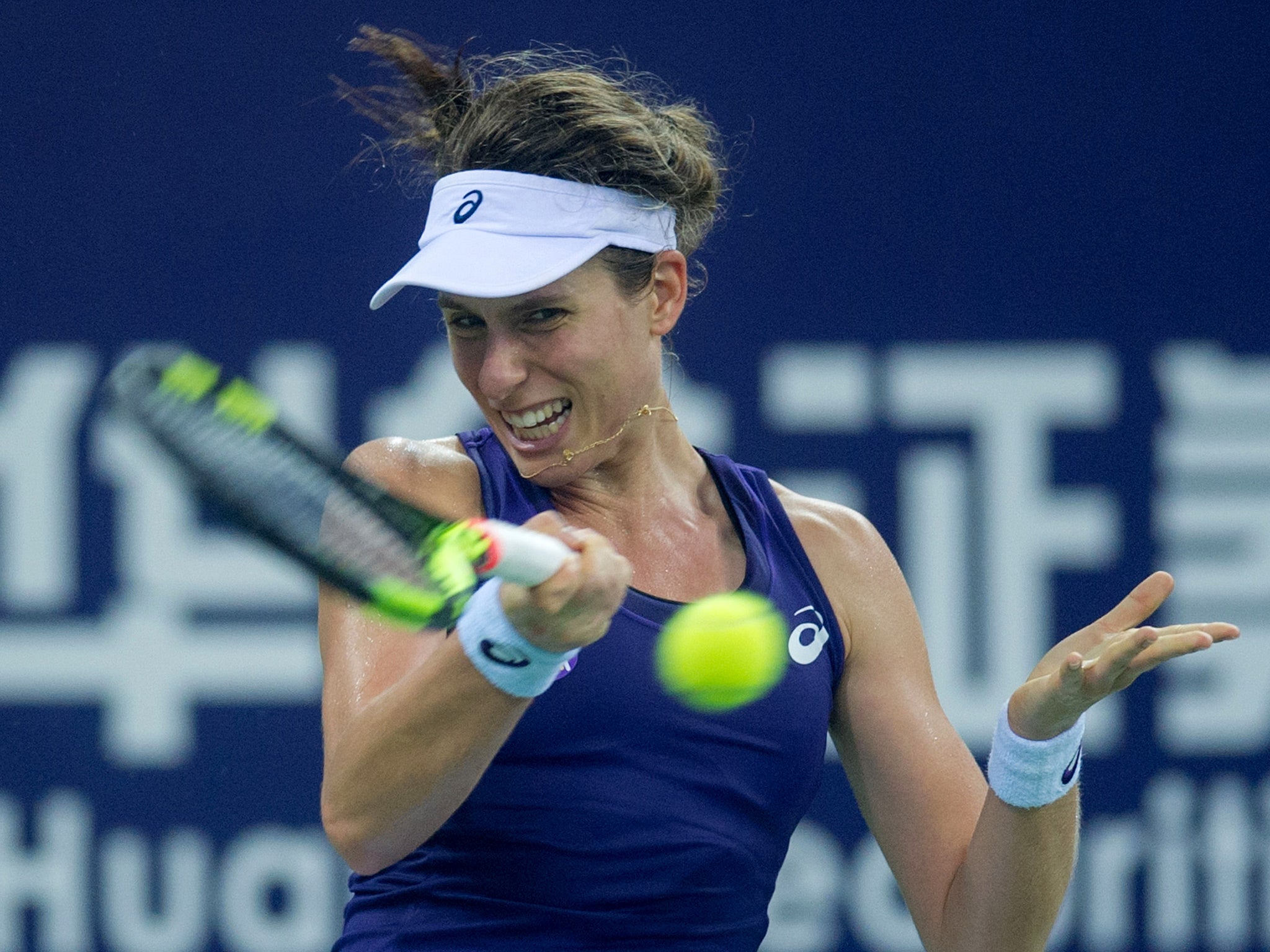Konta will now face American Vania King in the second round