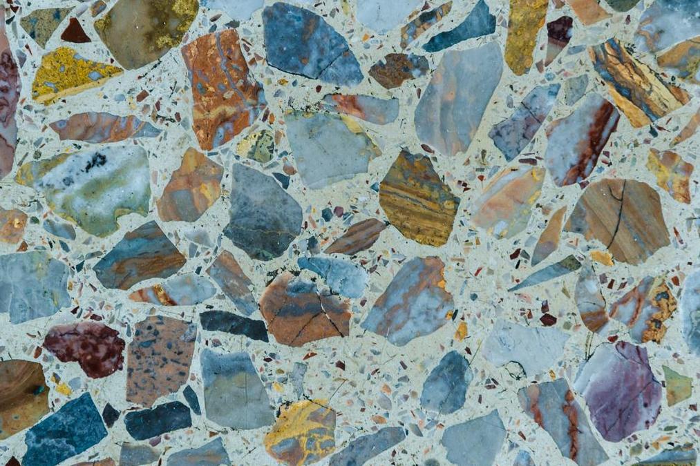 Terrazzo - a flooring material made from chips of marble - is set to take over 2017