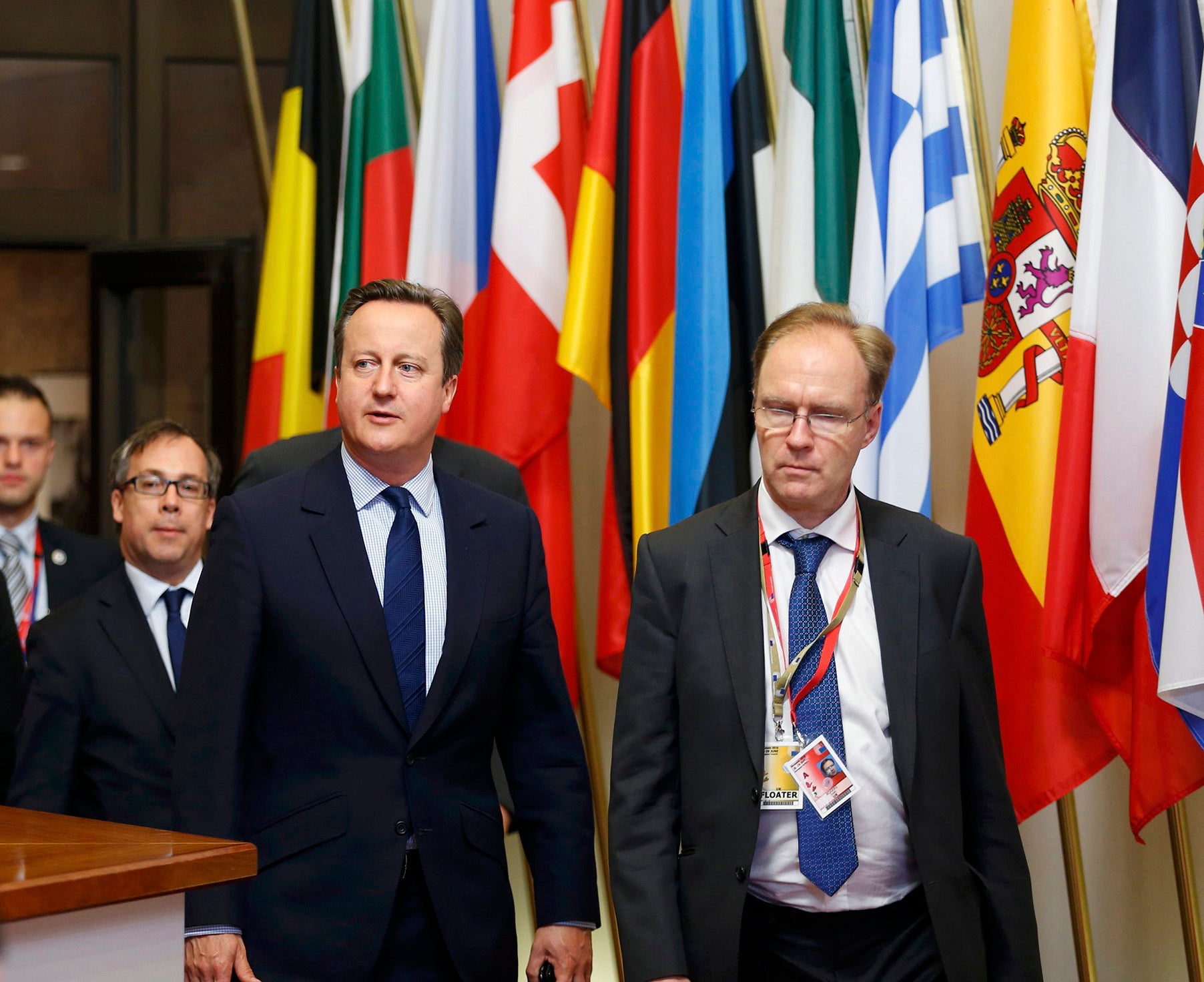 Sir Ivan Rogers with David Cameron