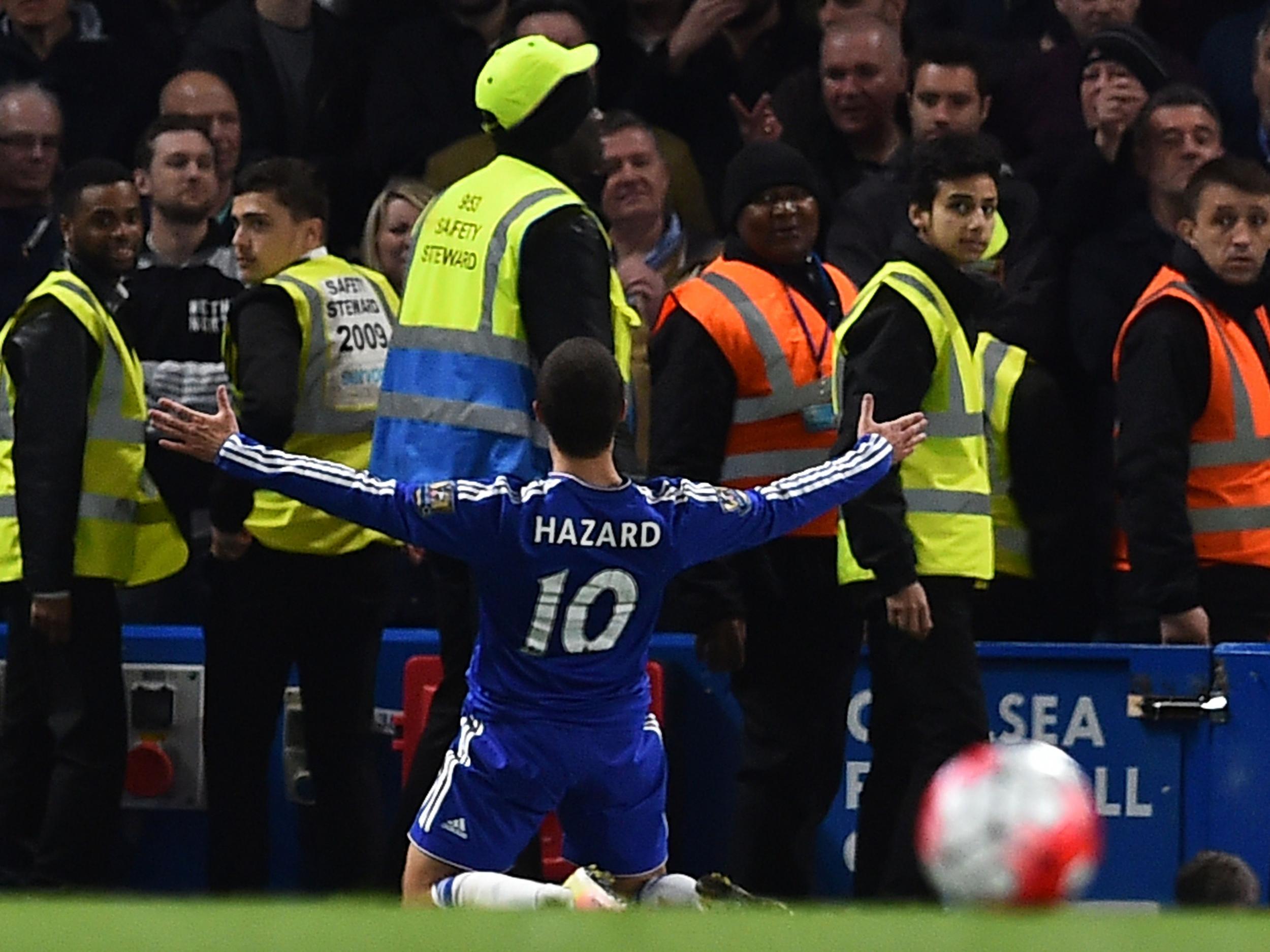 Hazard scored the goal to end Spurs' title hopes