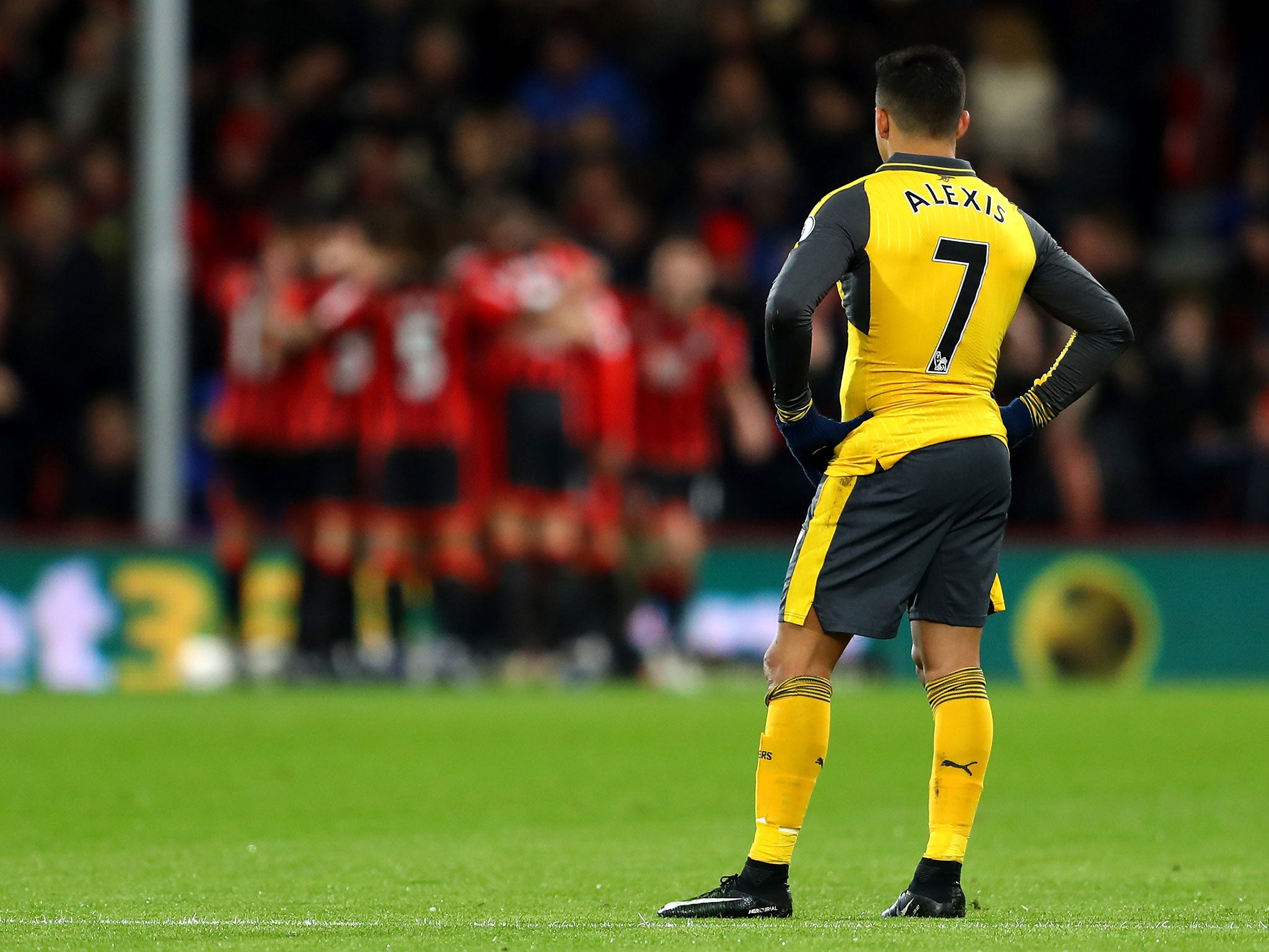 Sanchez was visibly frustrated after the final whistle at Dean Court on Tuesday night