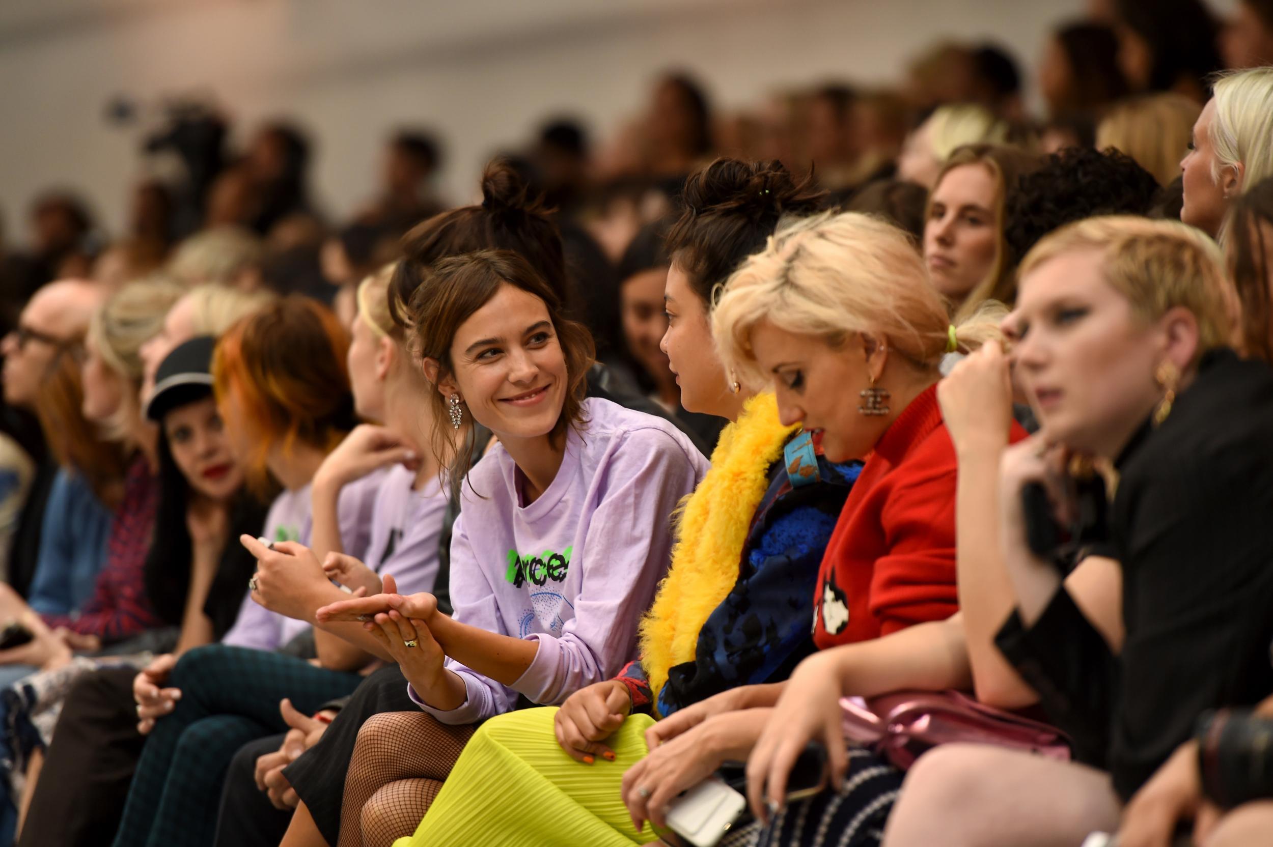 Alexa Chung, Pixie Geldof and Laura Bailey are FROW fixtures for Ashley Williams