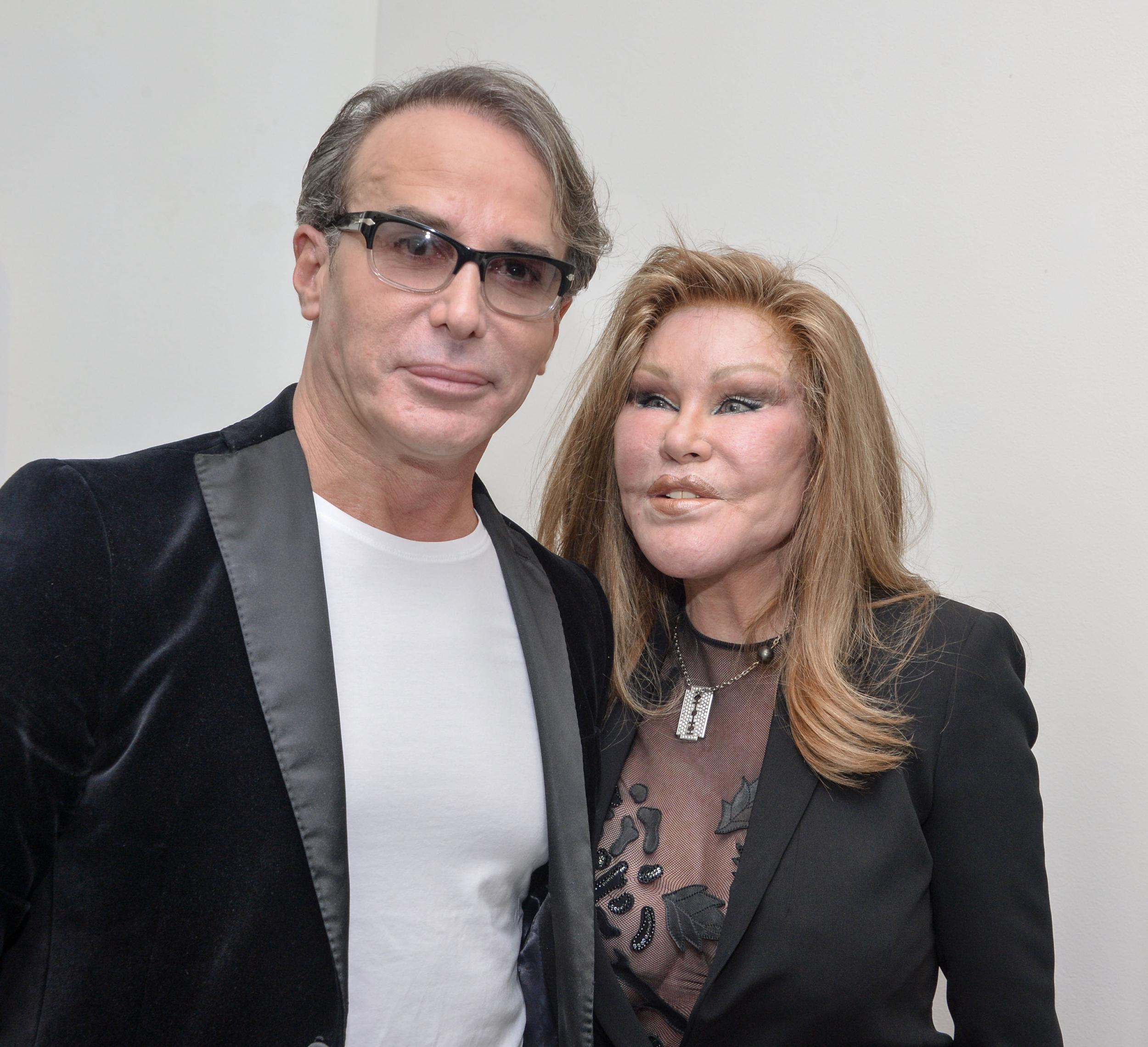 Jocelyn Wildenstein with her fiancé Lloyd Klein