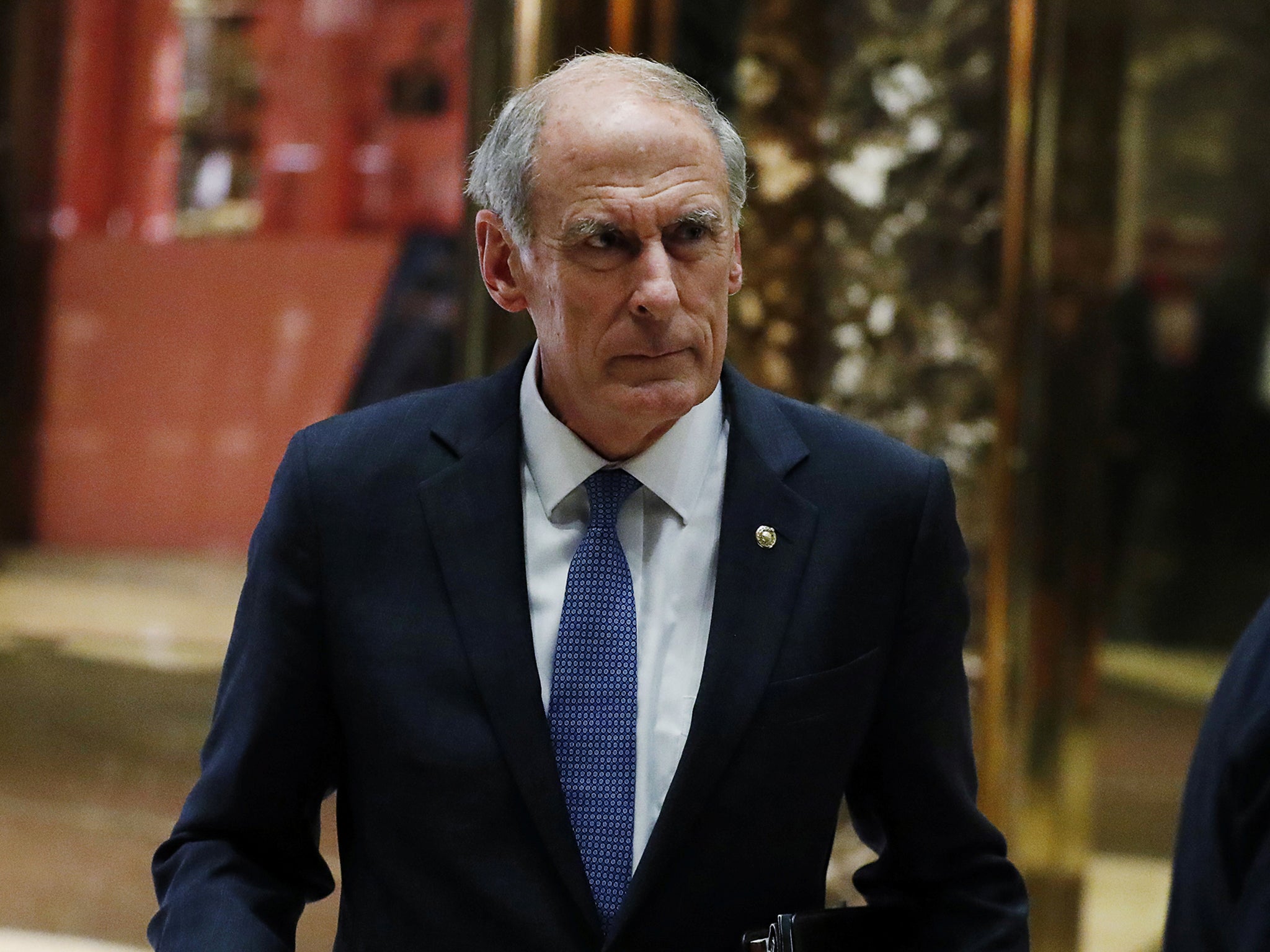 Senator Dan Coats visiting President-elect Donald Trump at Trump Tower in New York City on November 30 2016