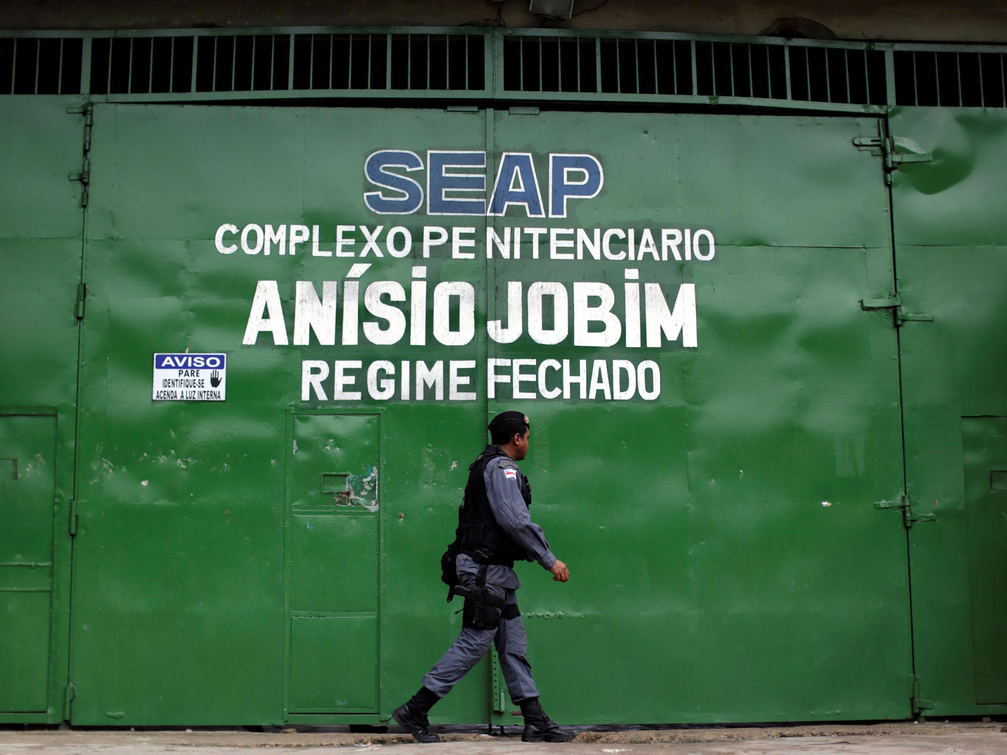 The riot comes just days after a massacre at the Anisio Jobim prison complex, pictured, in Manaus