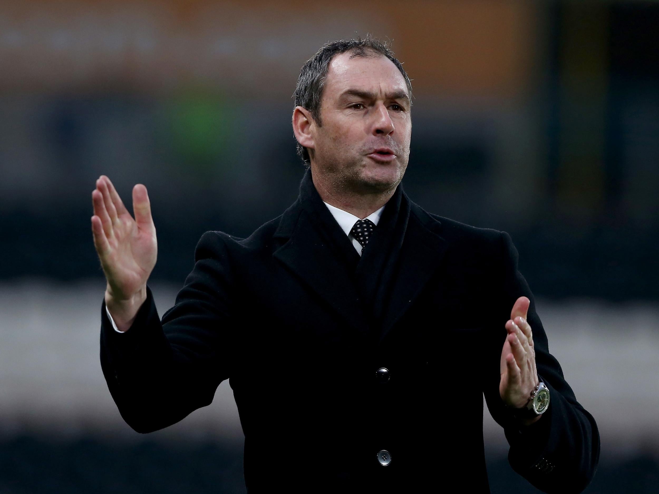 Paul Clement was in the dugout for the second time as Swansea manager