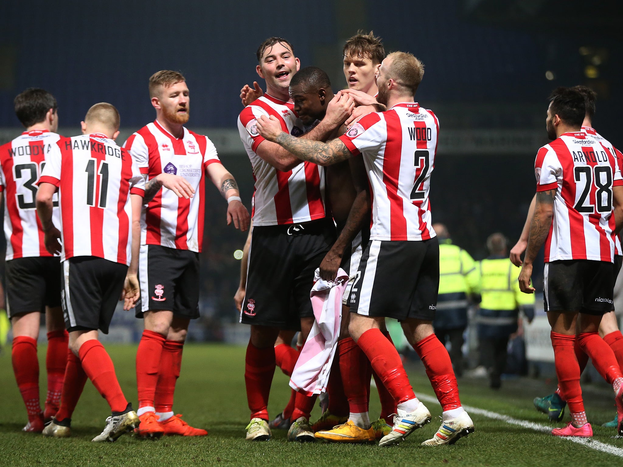 Lincoln lead twice at Portman Road and eventually earned a replay