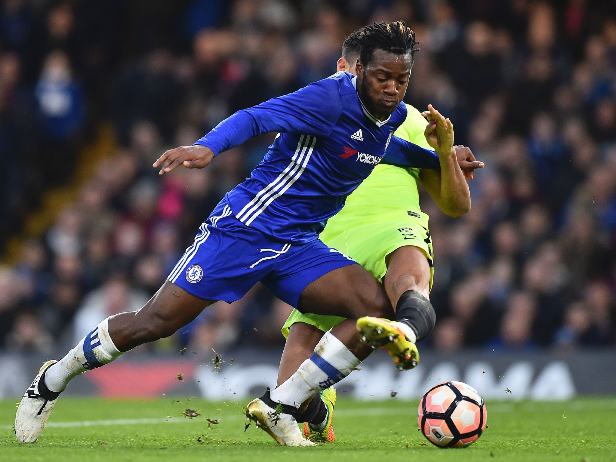 Michy Batshuayi made a rare start for the Blues