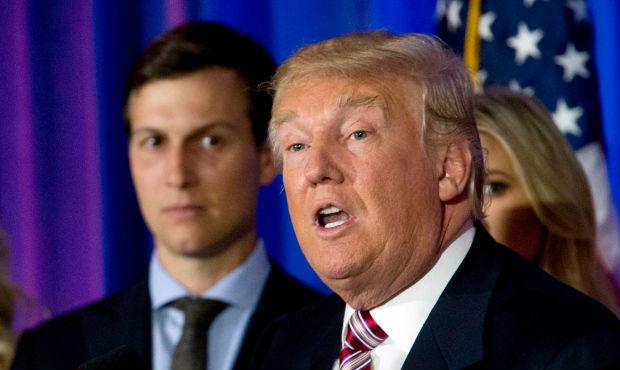 Donald Trump and his son-in-law Jared Kushner, who has been made a White House adviser by the President-elect