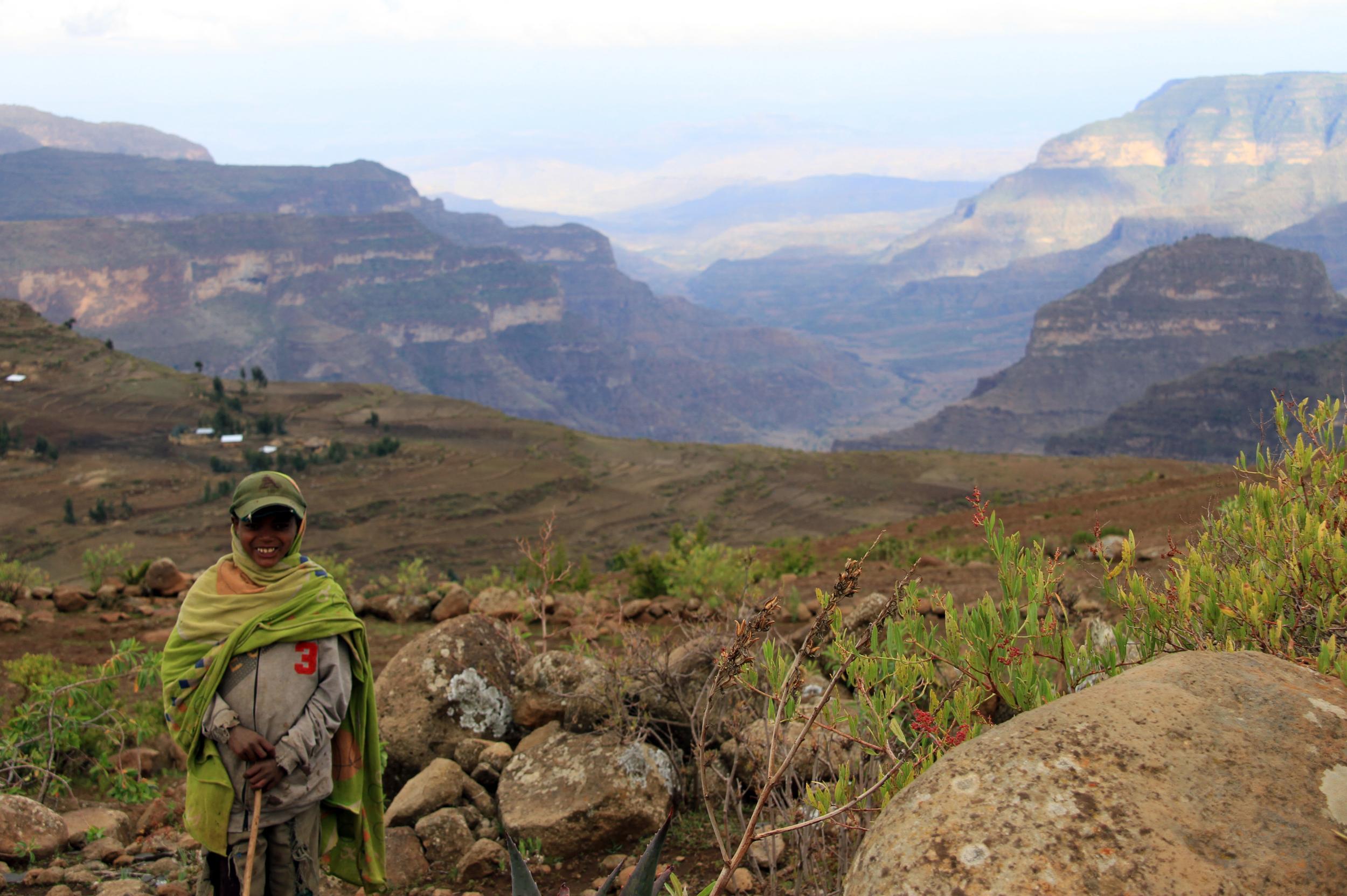 Meeting a goat herder in Ethiopia's less-visited areas