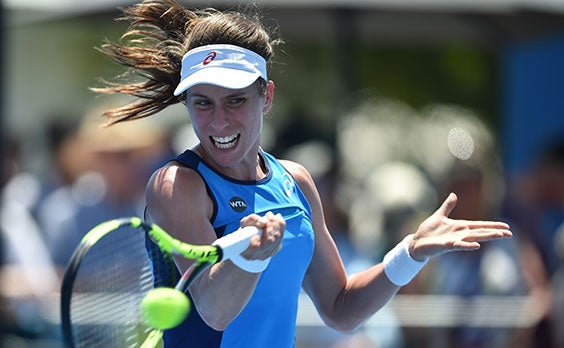 Konta will take on Kirsten Flipkens