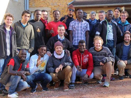 Samir (top row sixth from left) was 'one of the kindest, most gentle teenagers you’d meet', according to a volunteer at the centre, and was seeking asylum in France after his application was rejected by the Home Office