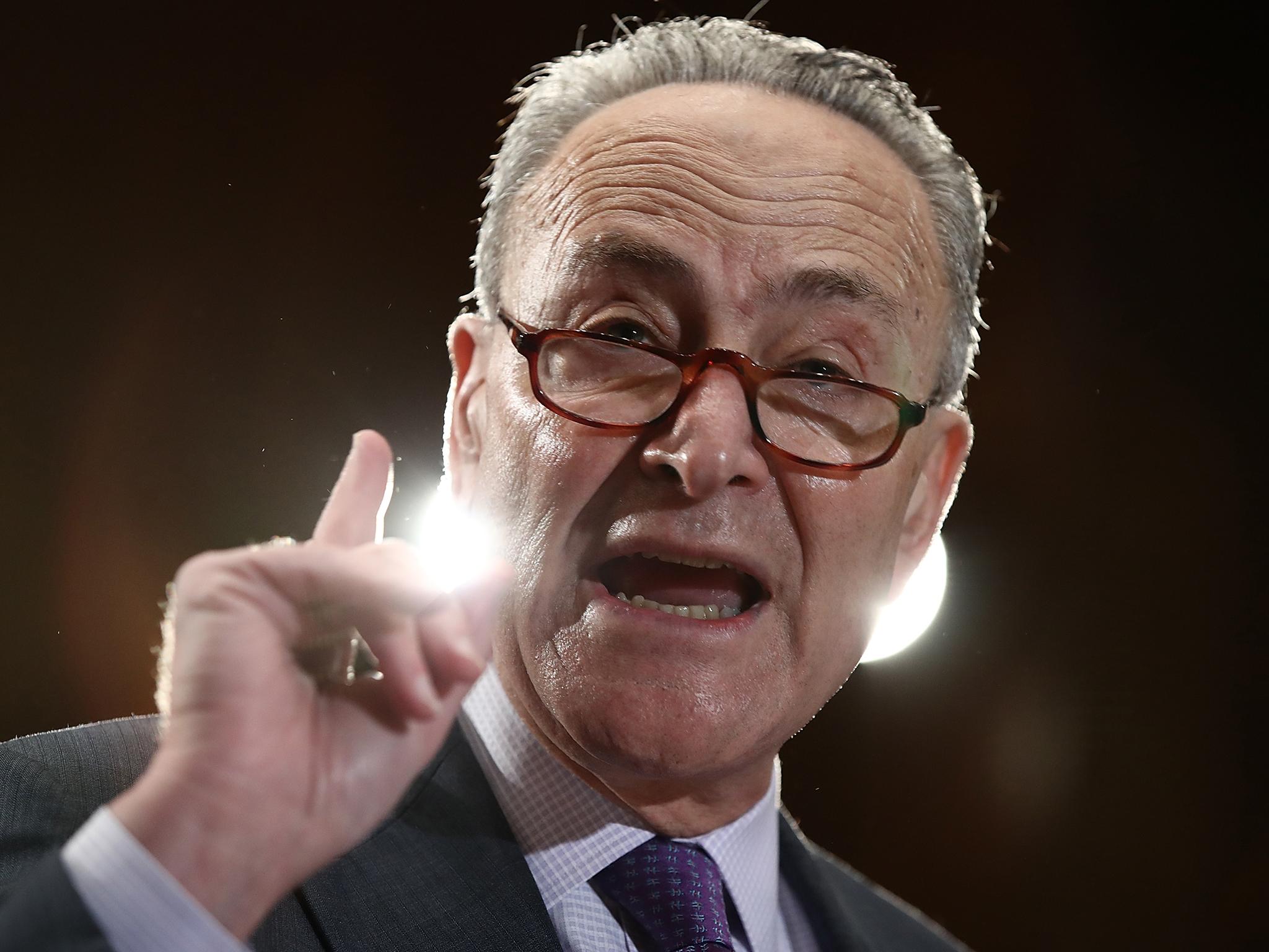 Chuck Schumer is the Democrat minority leader in the Senate