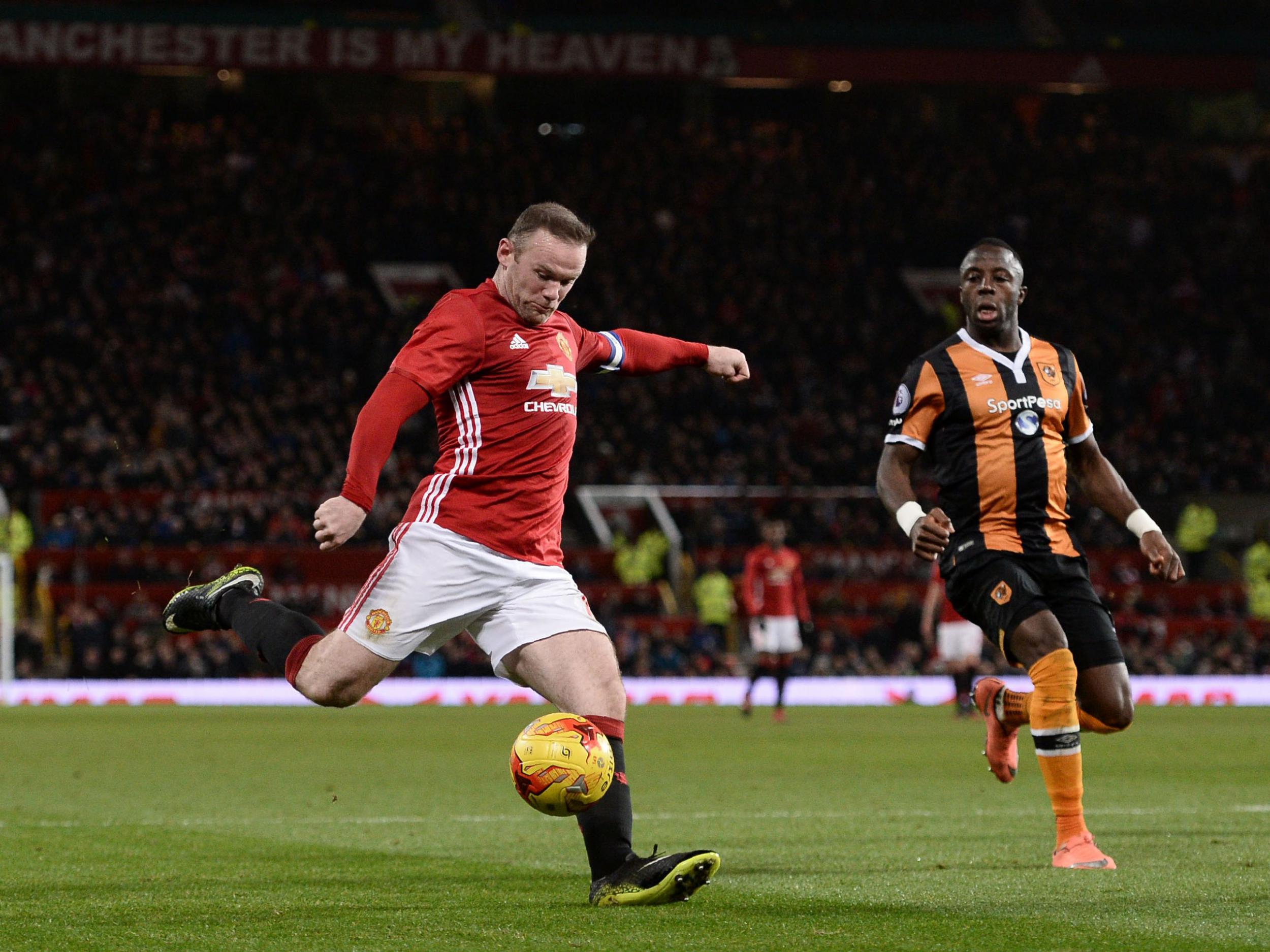 Rooney came within inches of breaking United's goalscoring record in the second half