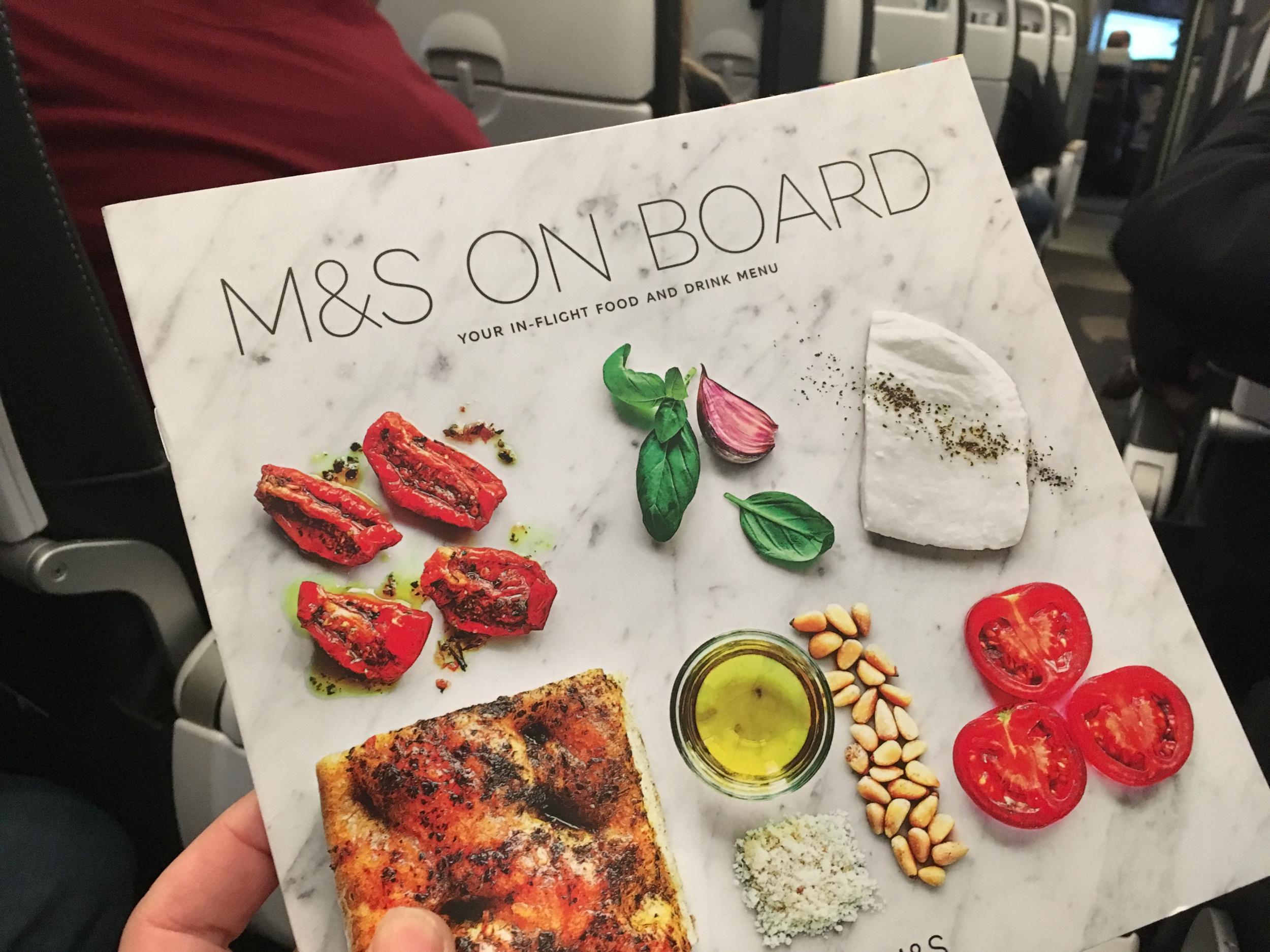 Short haul, long menu: The new inflight catering menu on British Airways European flights