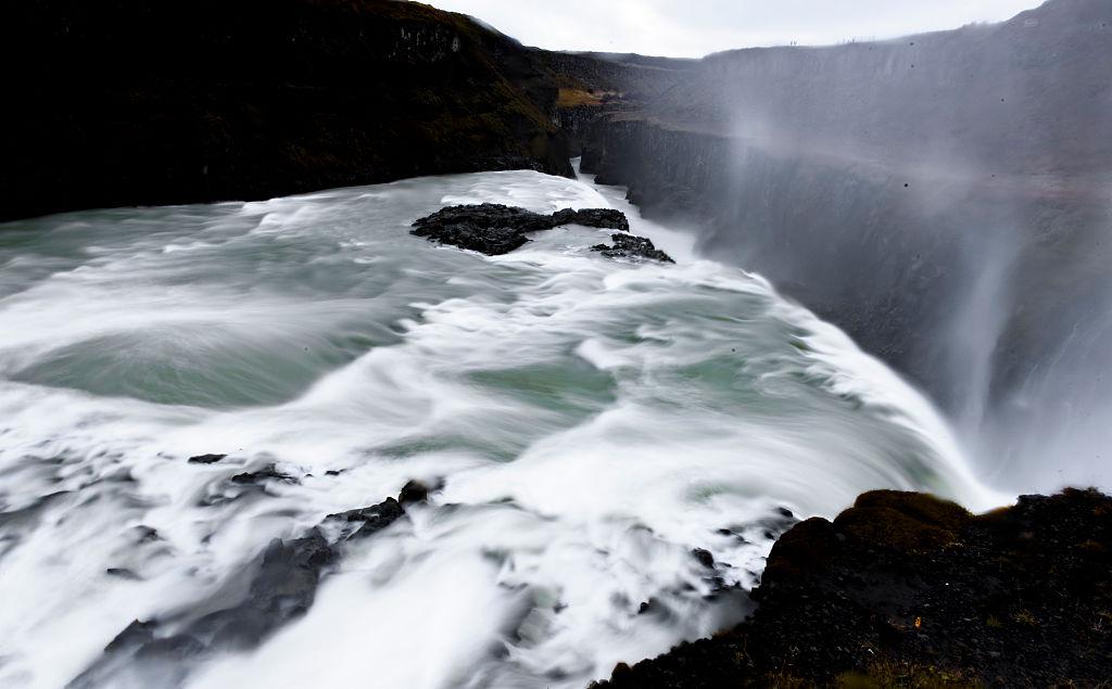 Gullfoss Falls are seen near to Selfoss, Iceland