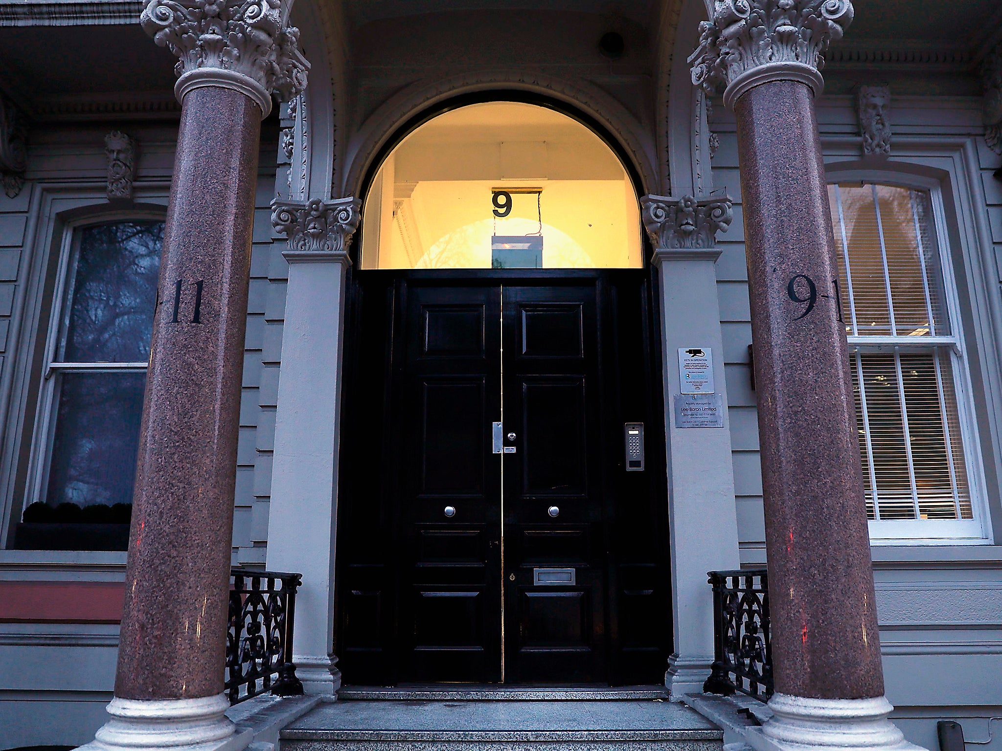 The building housing the offices of Orbis Buiness Intelligence where former British intelligence officer Christopher Steele works, is seen in central London