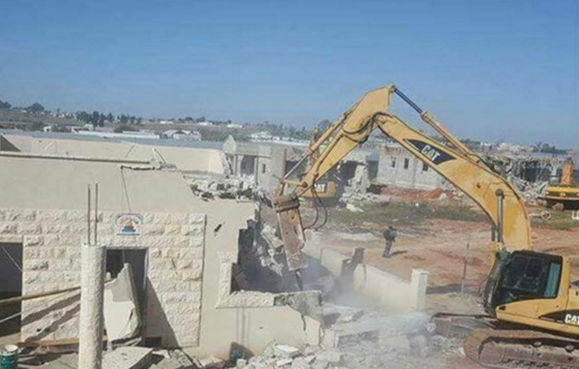 Eleven homes in Qalansawe, a Palestinian-Arab city in central Israel, were demolished on Tuesday, January 10, 2017