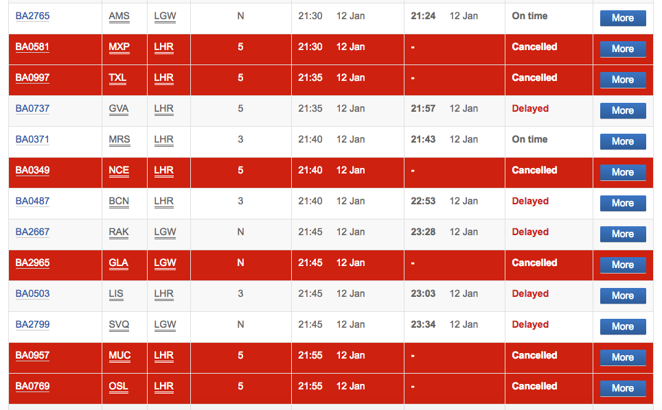 The airline will publish a revised schedule