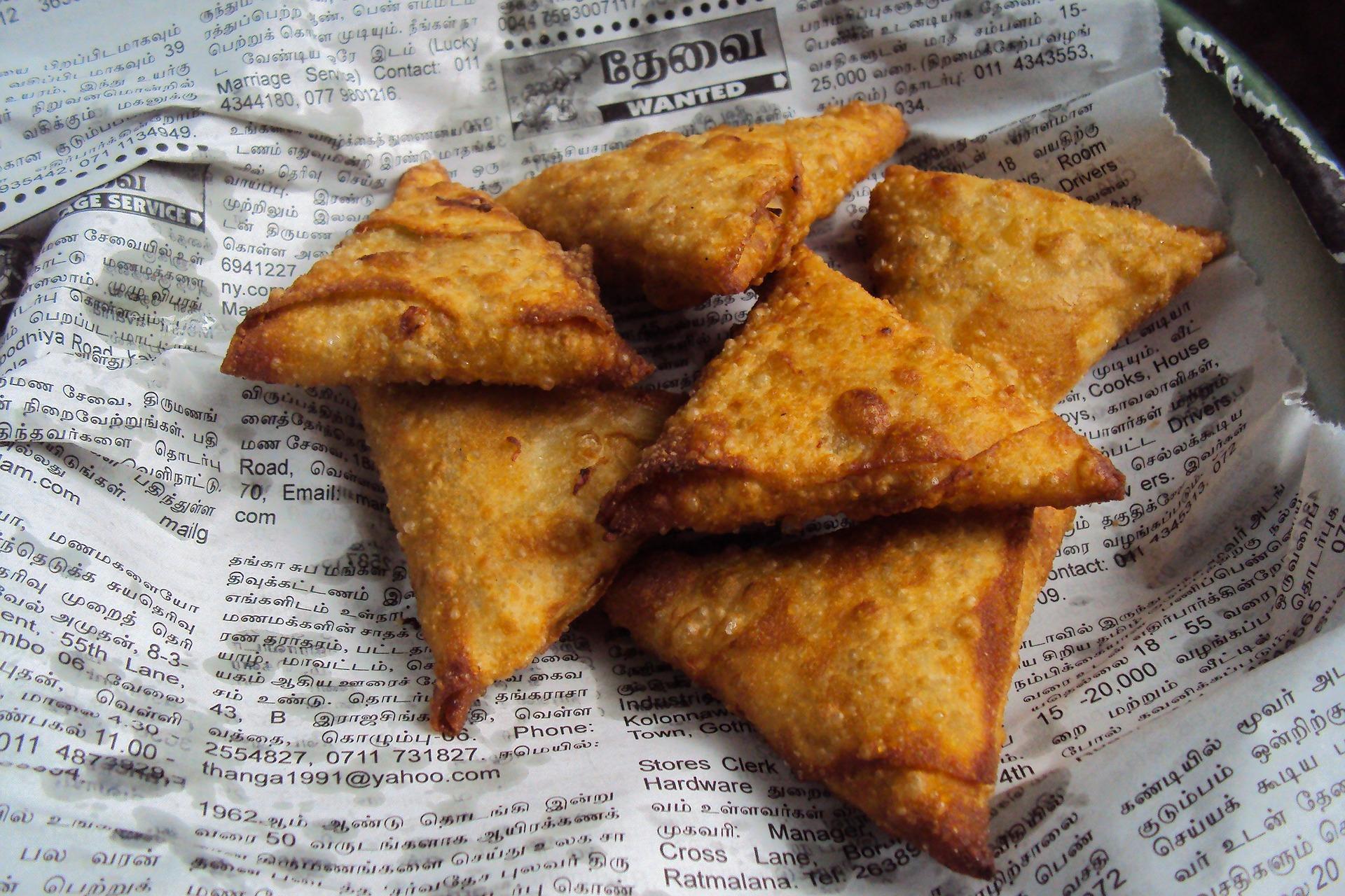 The rule with Sri Lankan samosas is that good things come in small packages