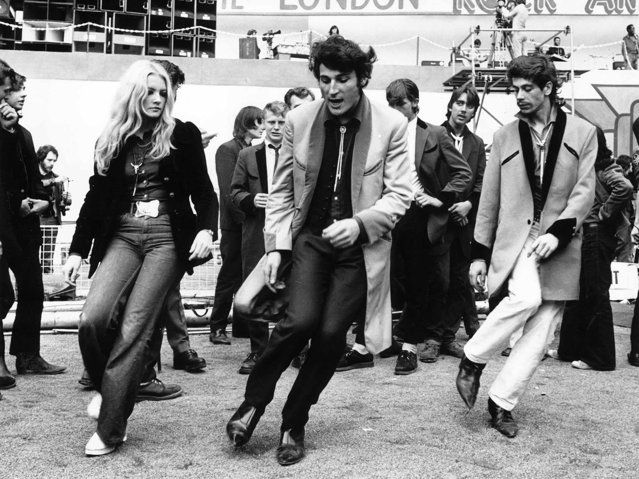 &#13;
A group of teds dancing at the London rock 'n' roll revival show in Wembley Arena &#13;