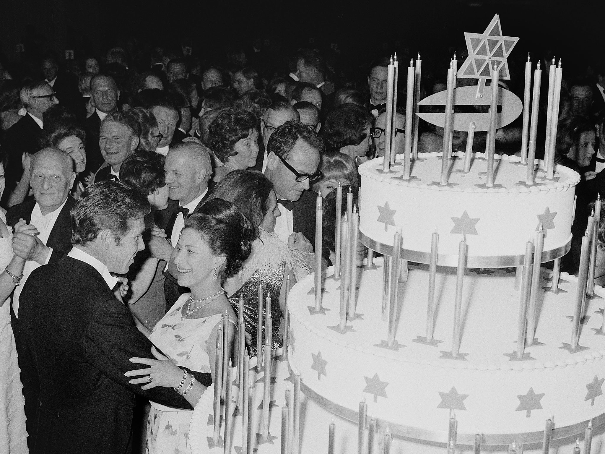 Snowdon and Princess Margaret at the Canadian Women’s Club Centenary Ball at Grosvenor House