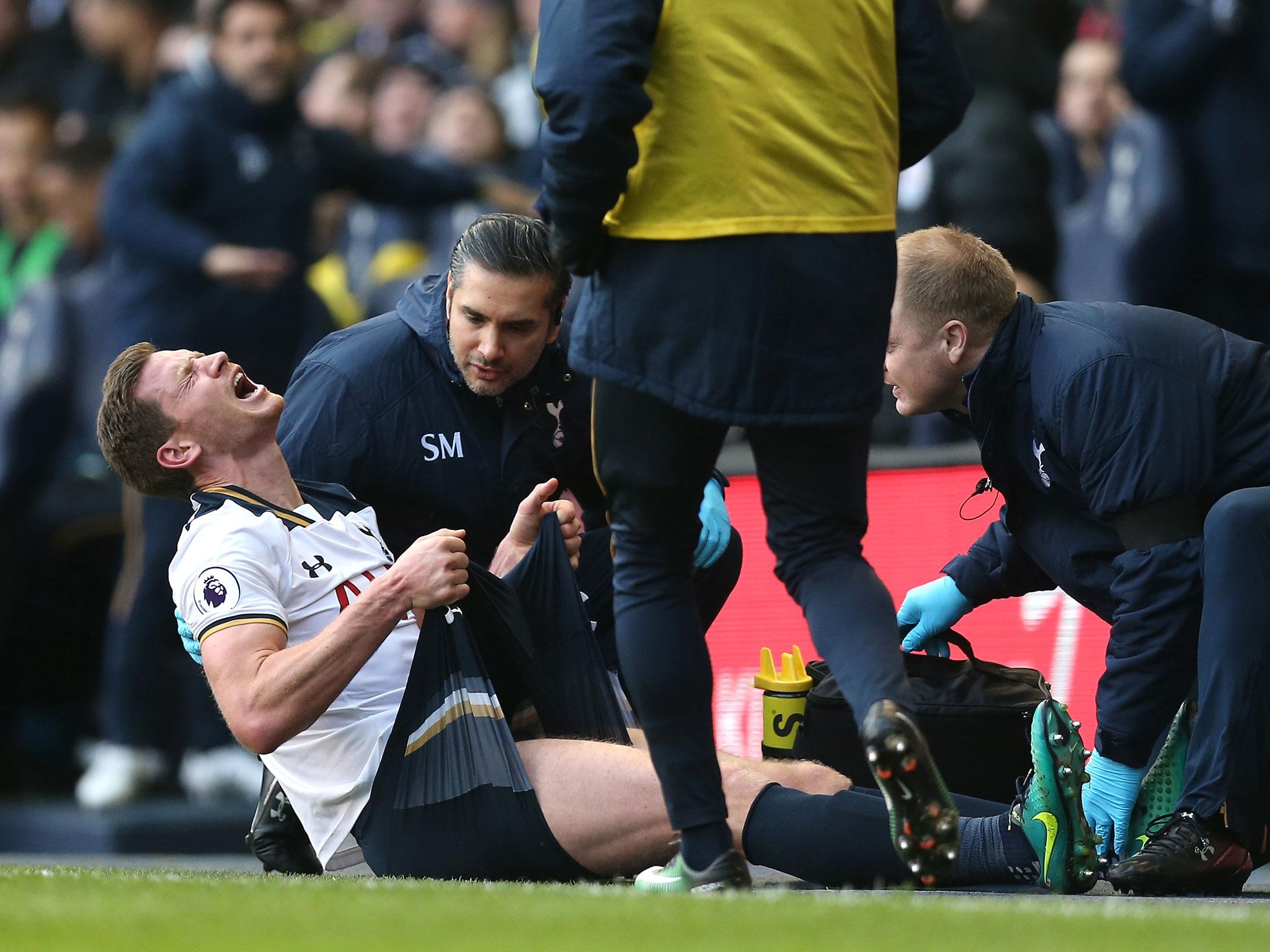 Suffered another ankle injury after an impressive hour that forced the distraught defender off.