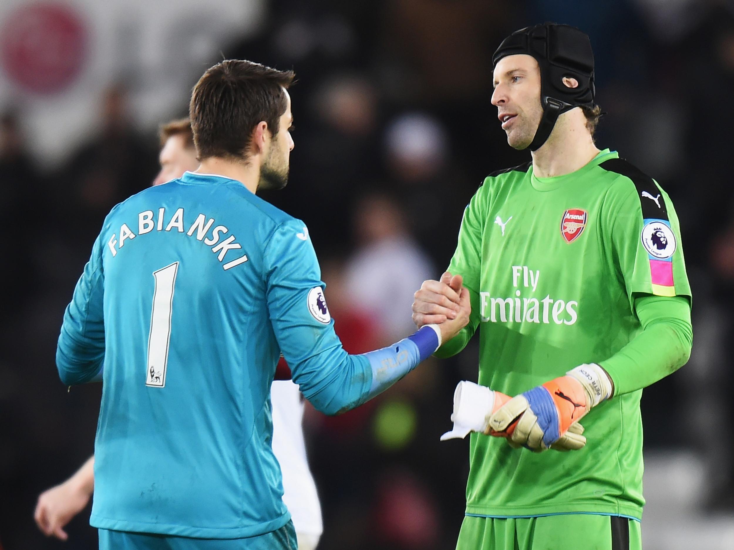 Cech was happy with the way Arsenal put Swansea to the sword
