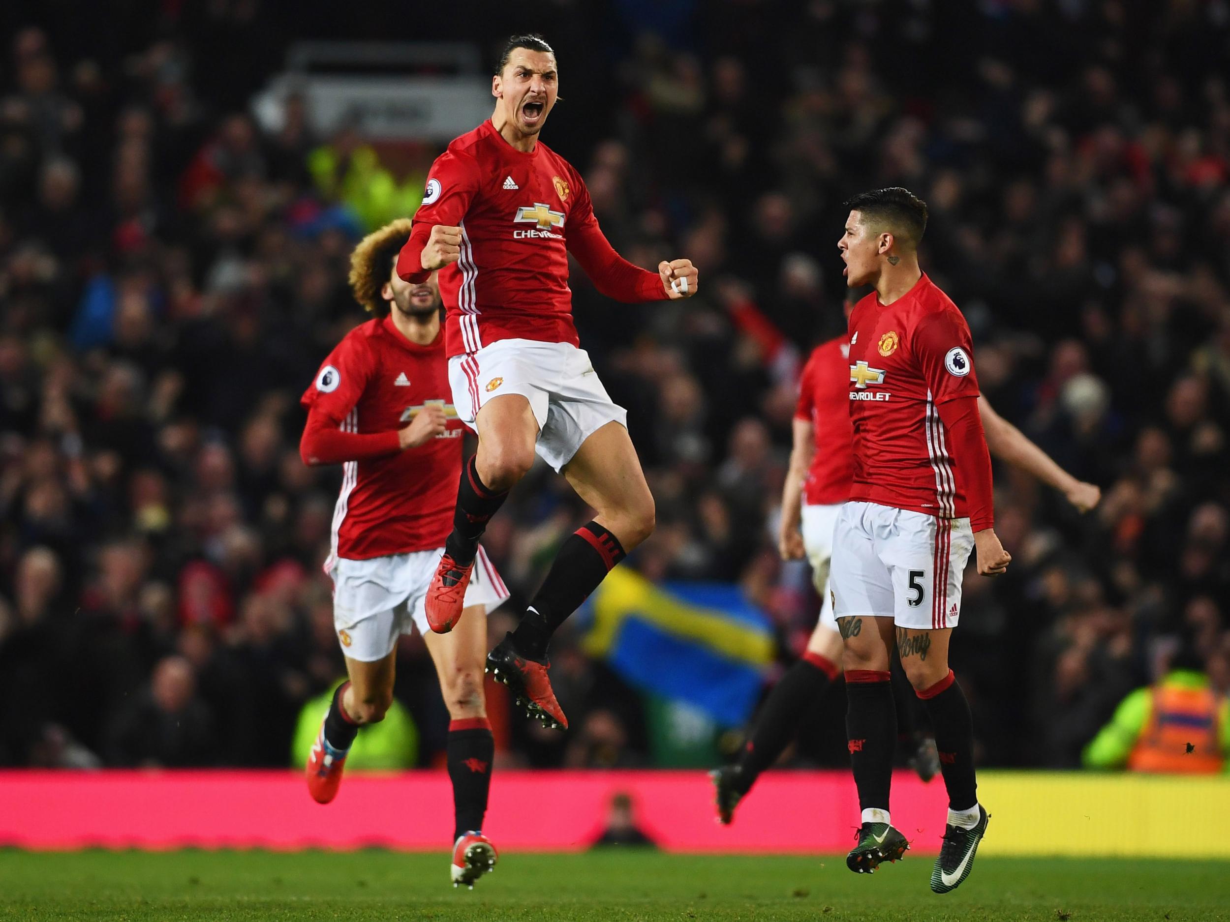 It was Ibrahimovic's 14th Premier League goal of the season