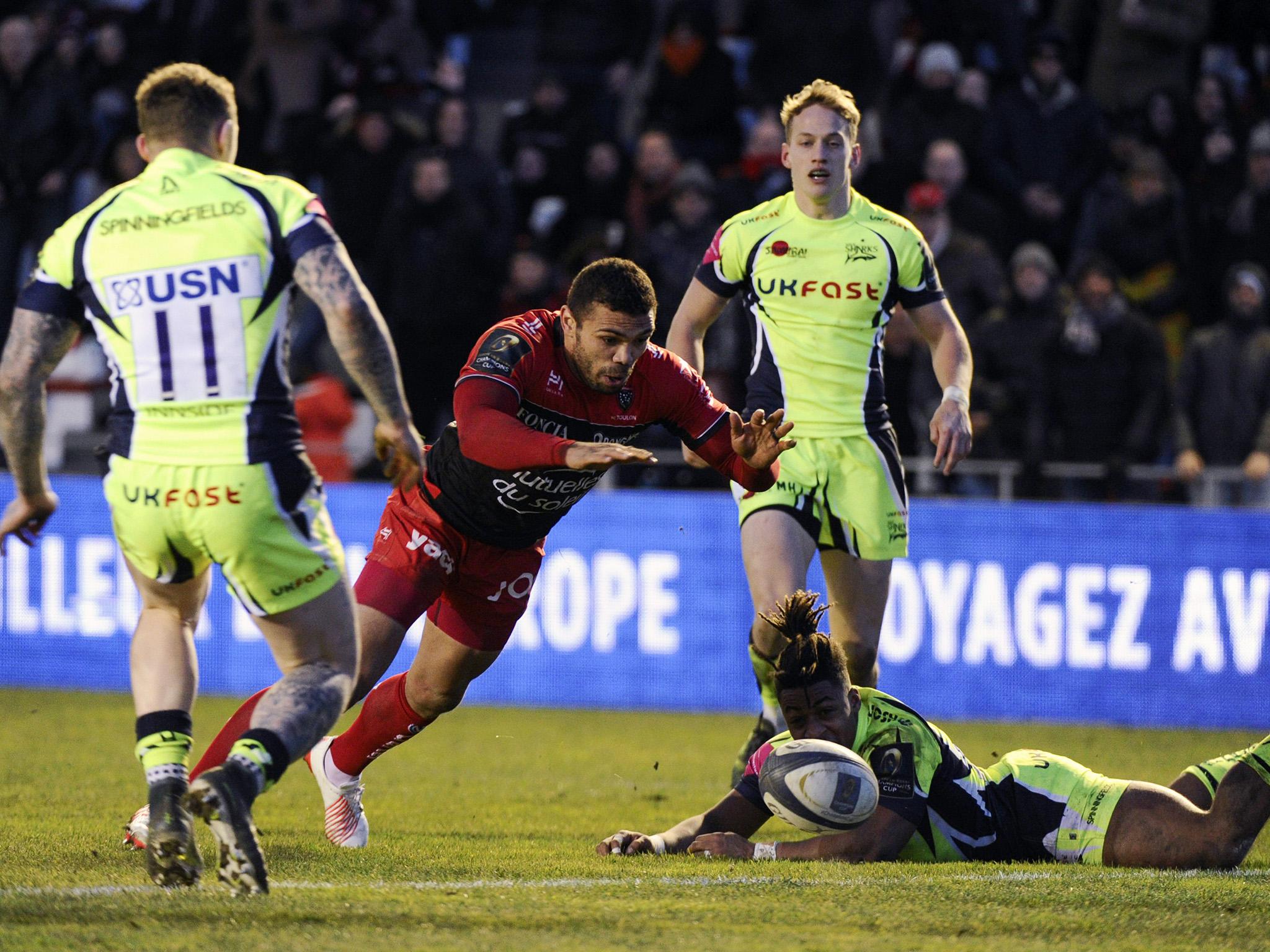 Bryan Habana touched down on the hour mark