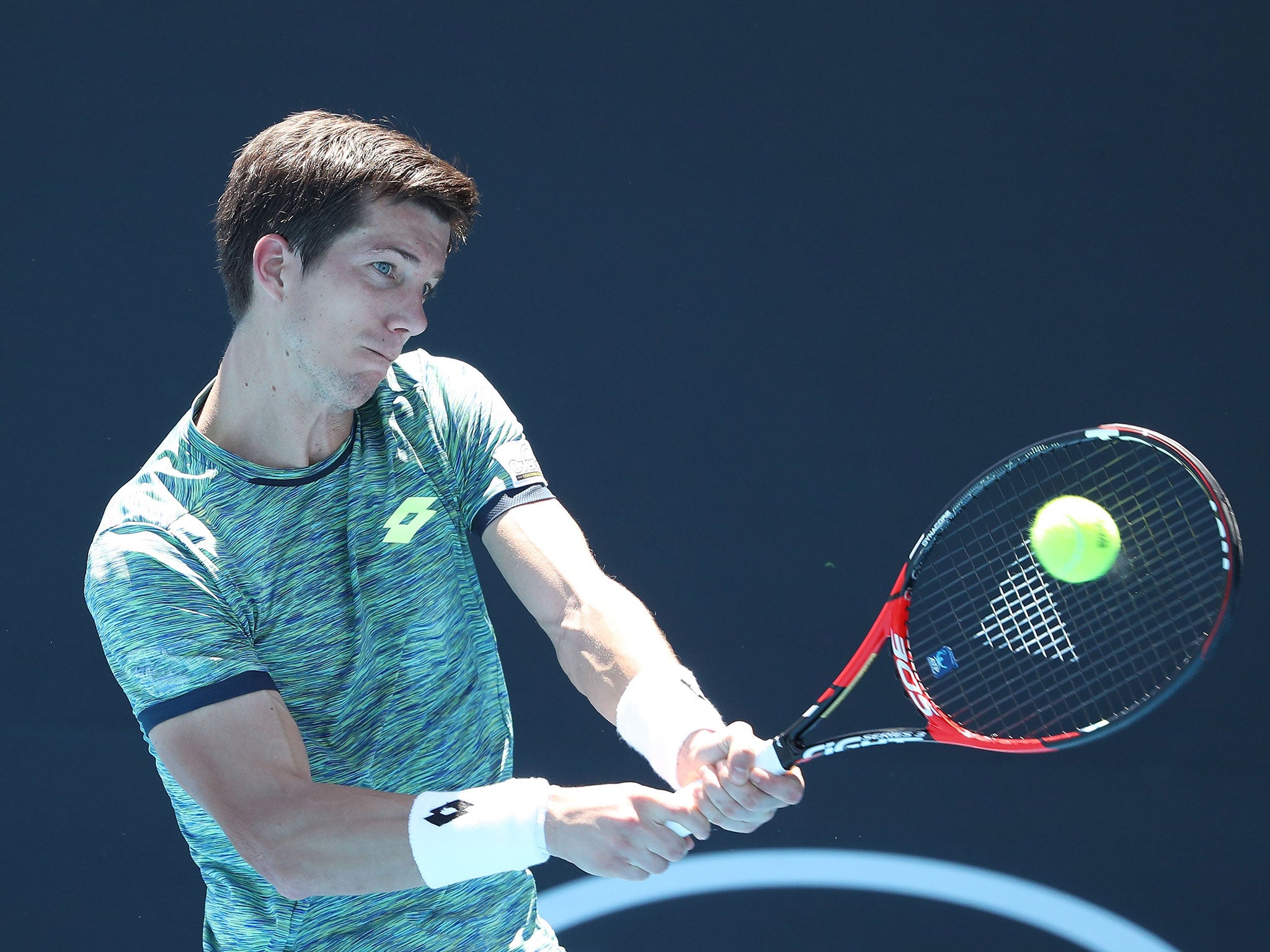 Aljaz Bedene suffered a first round defeat in Melbourne by Victor Estrella Burgos