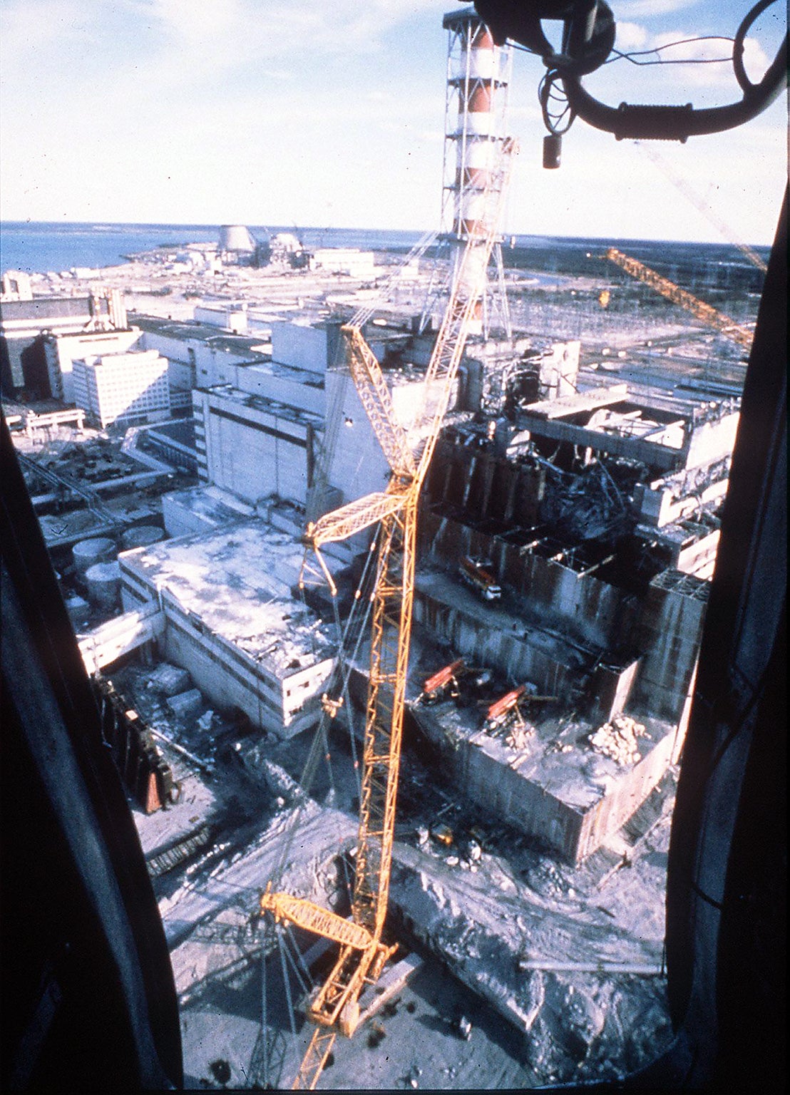 The power plant after the accident 30 years ago – a radioactive hangover, it is claimed, continues