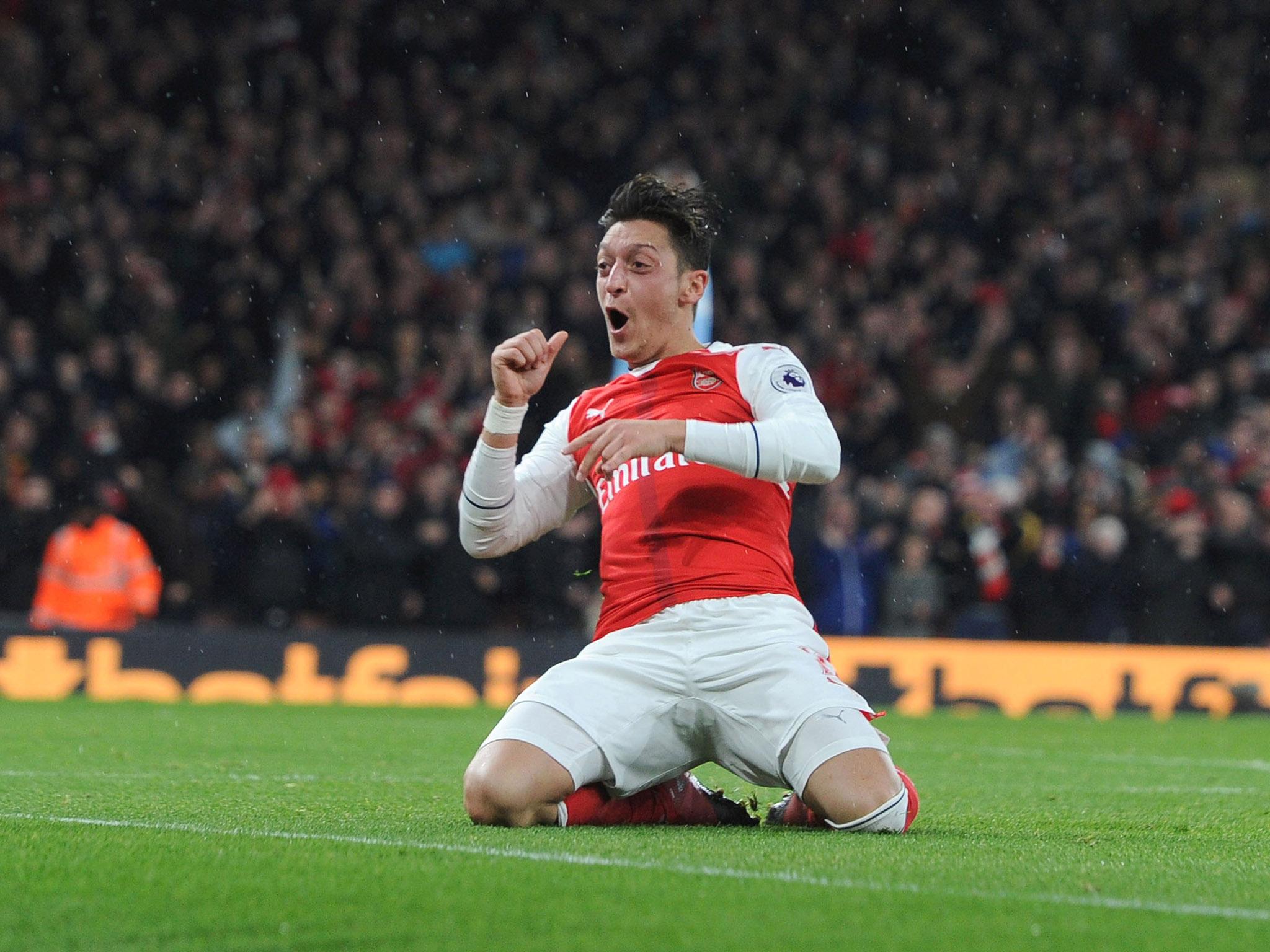 Ozil has scored nine and assisted seven for Arsenal this season