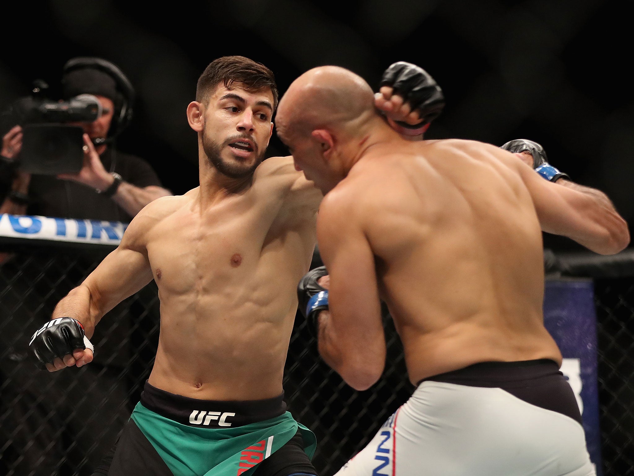 Rodriguez dominated from the start and controlled Penn with a number of punches and head-kicks