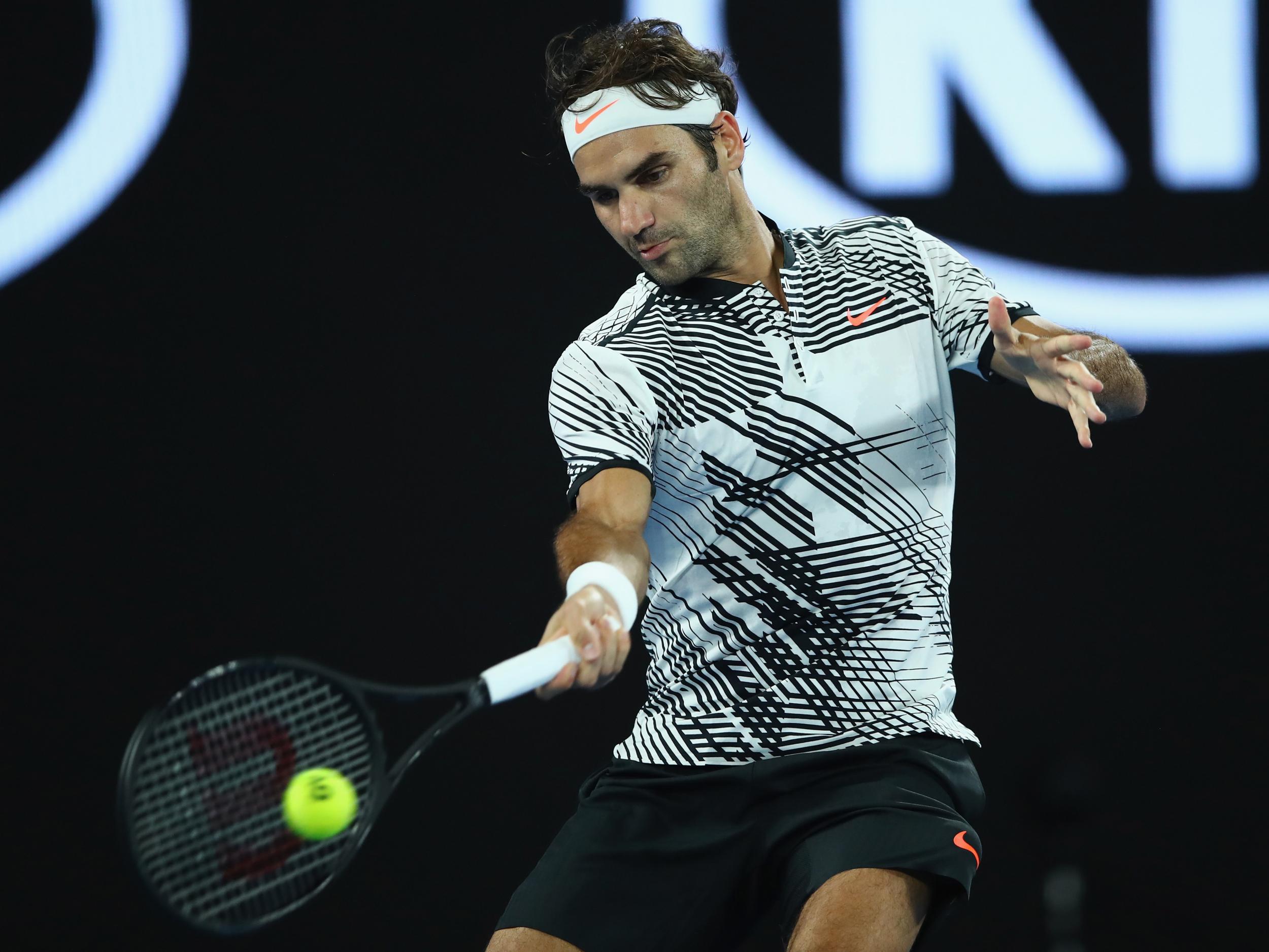 Federer beat Melzer in four sets