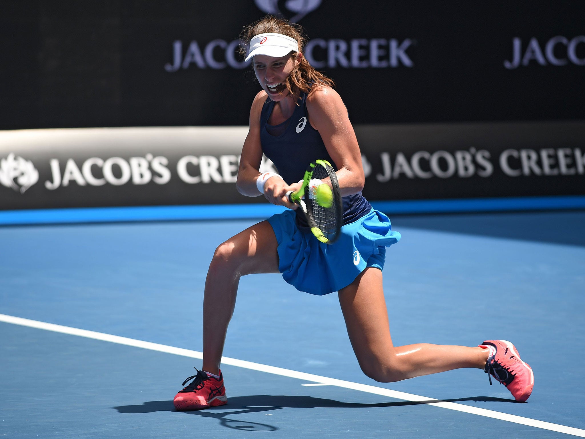 Konta will face Naomi Osaka in the second round