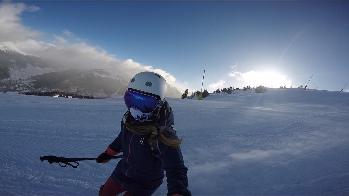 Skiing on the pre-opening-hours slopes in Andorra (Ellie Ross)