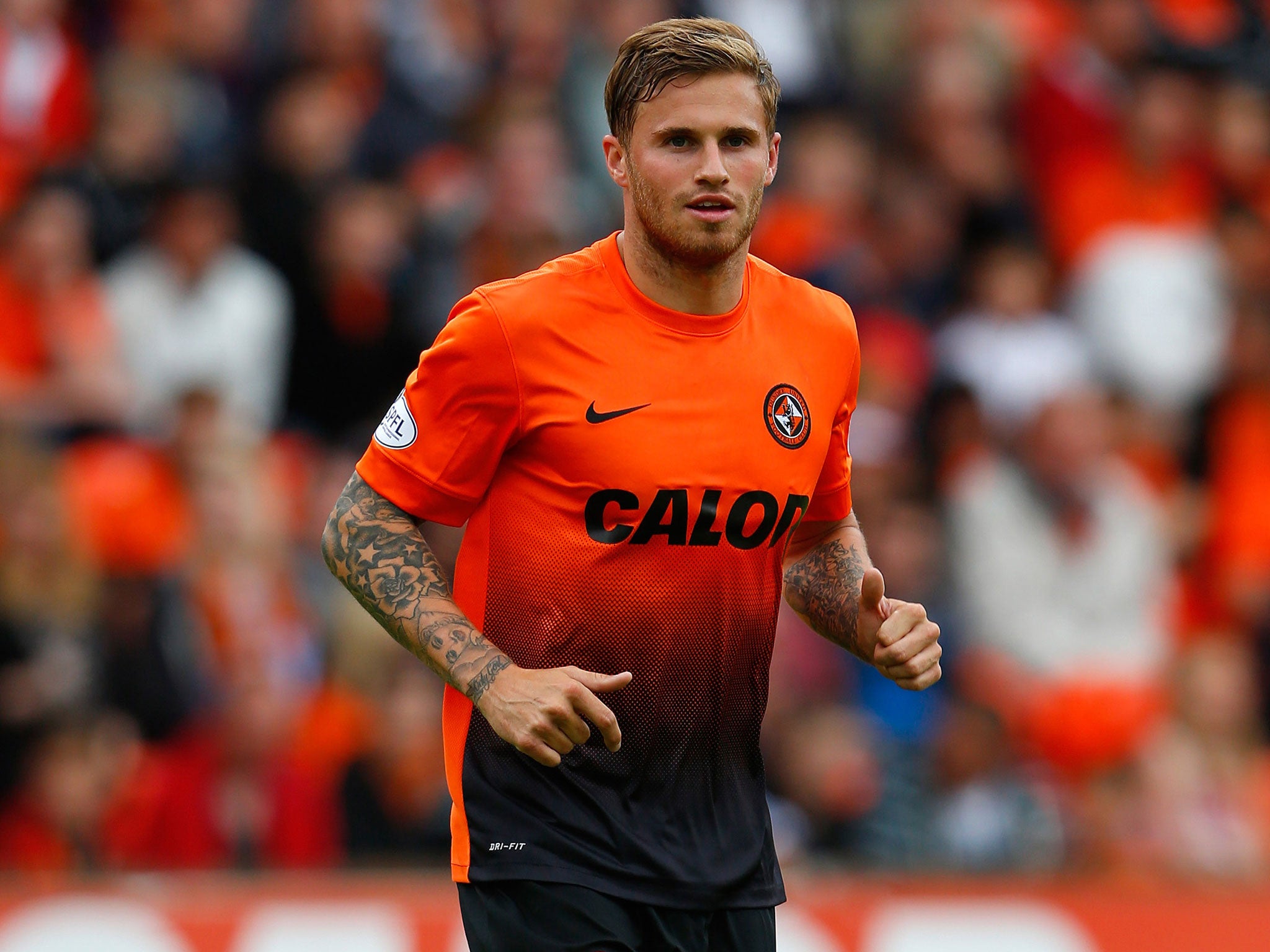 David Goodwillie (pictured) and David Robertson have to pay £100,000 in damages after a civil court ruled they raped a woman in 2011