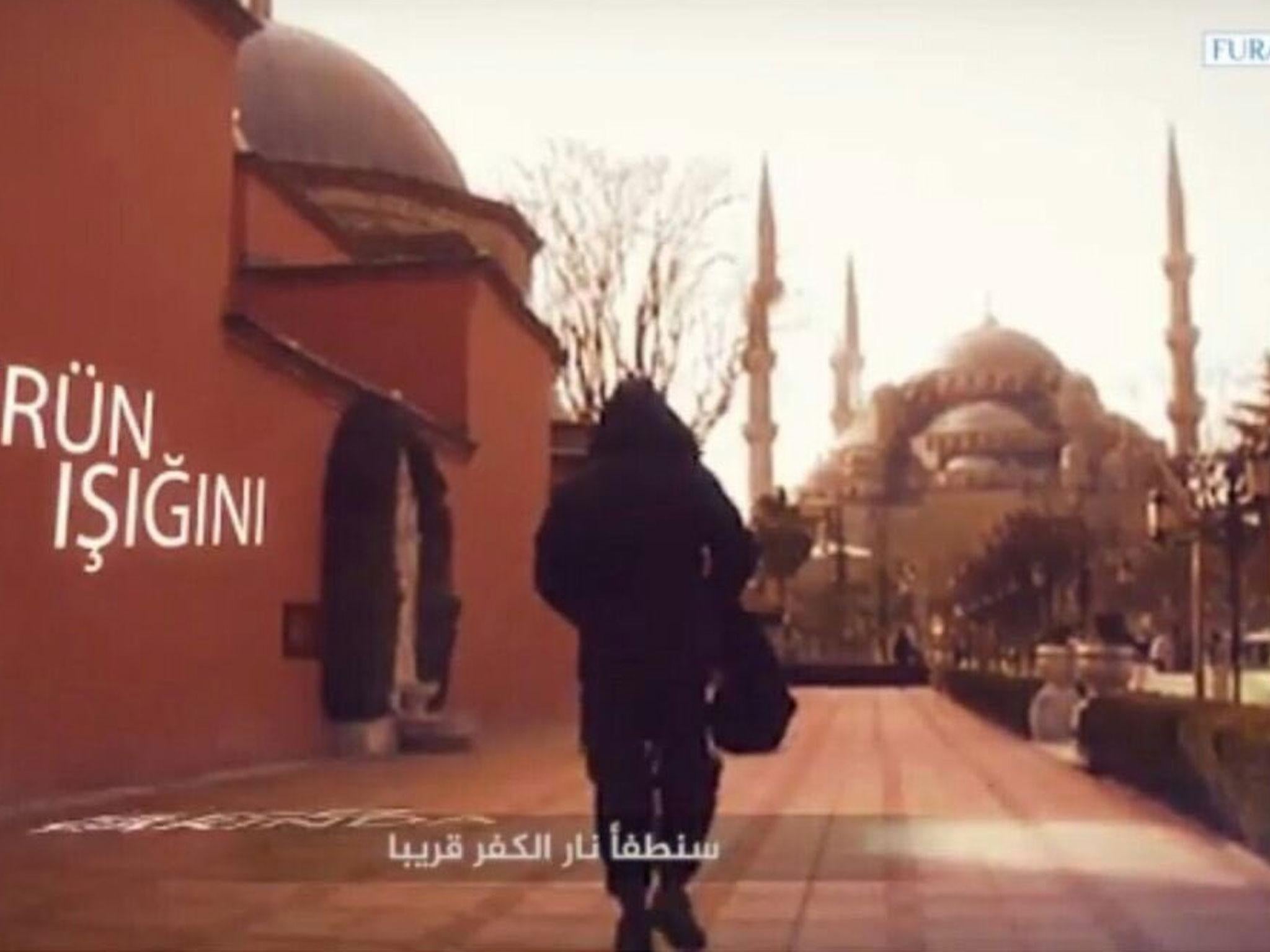 A still from a video released by Islamic State's Furat media centre