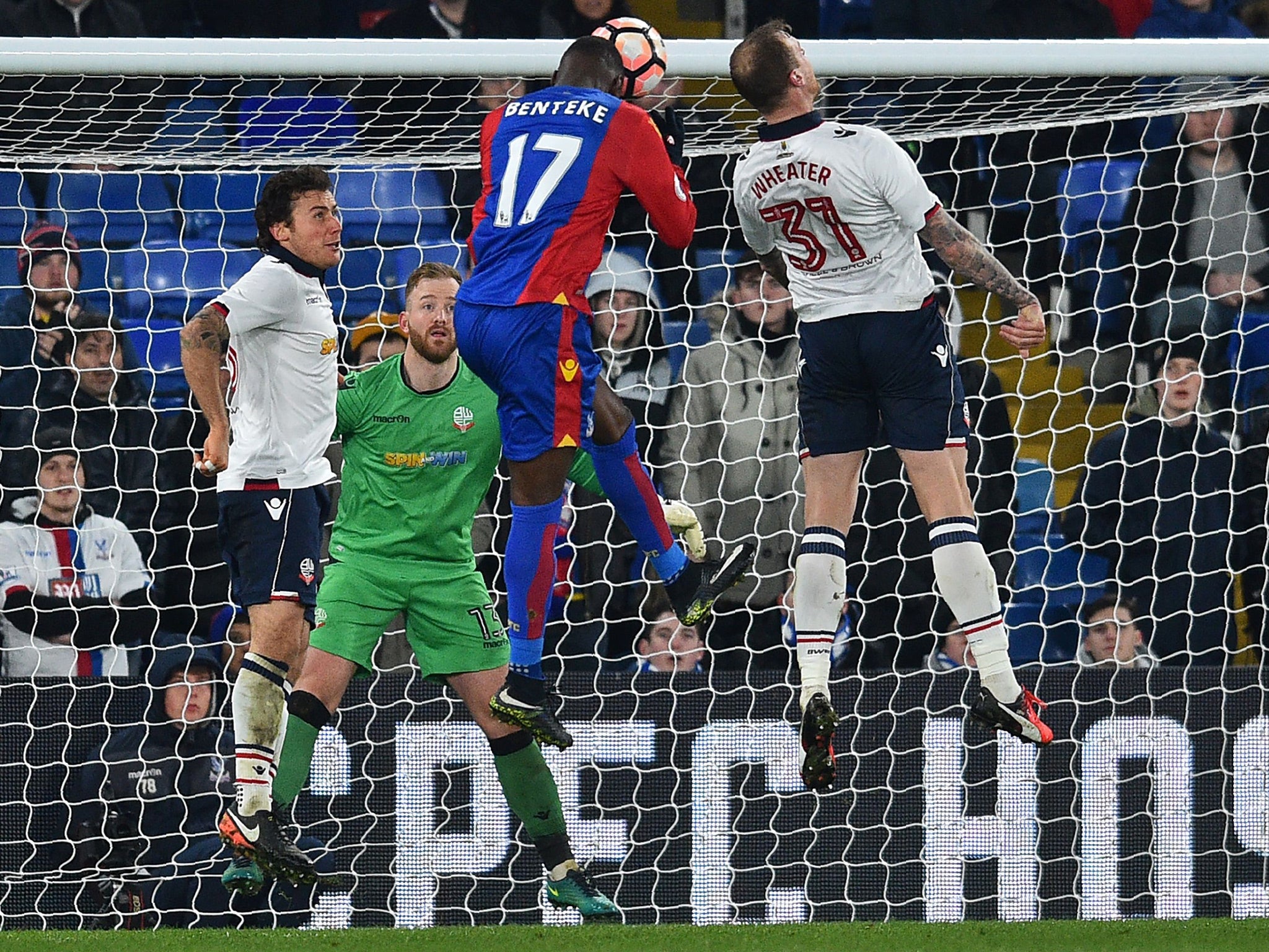 Christian Benteke rose to equalise after being introduced as a substitute