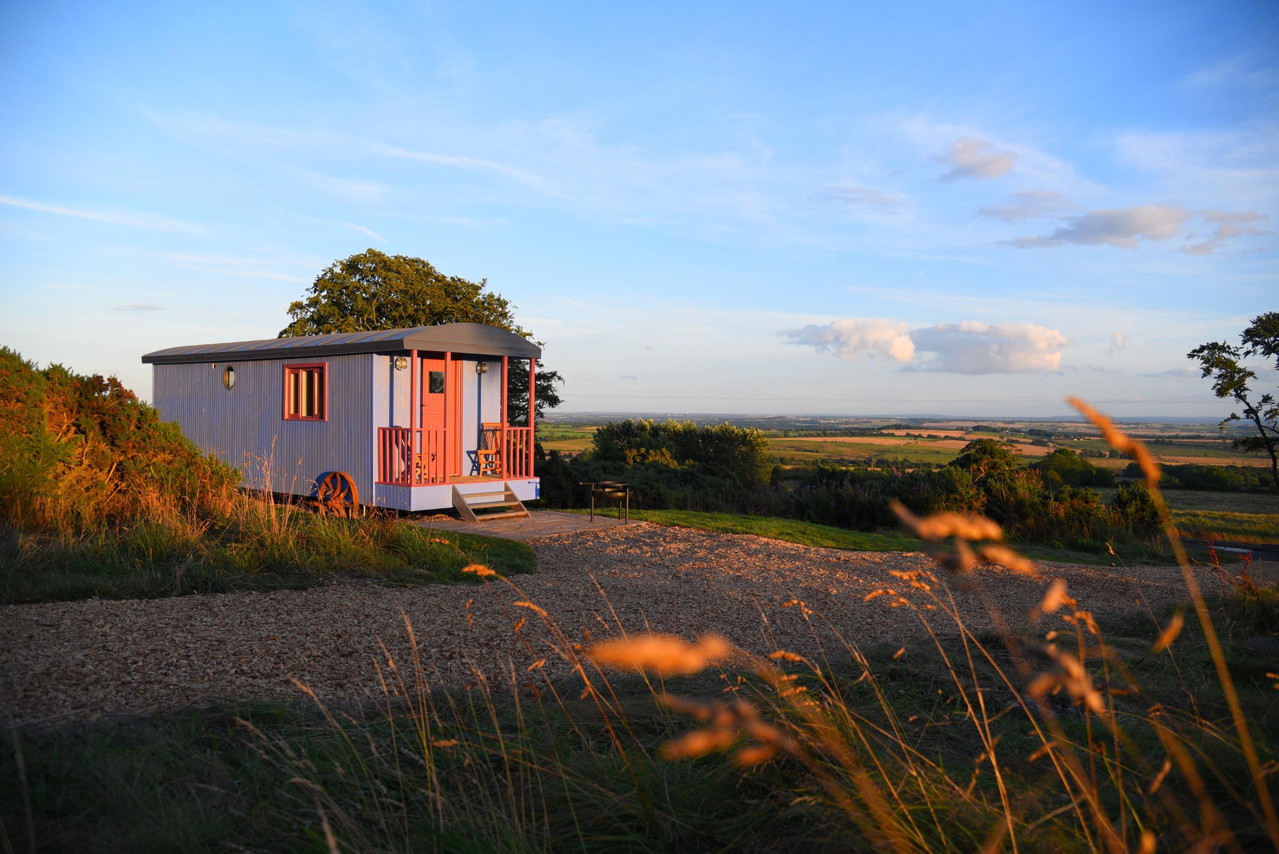 Bluegrass is a shepherd’s hut with added luxuries