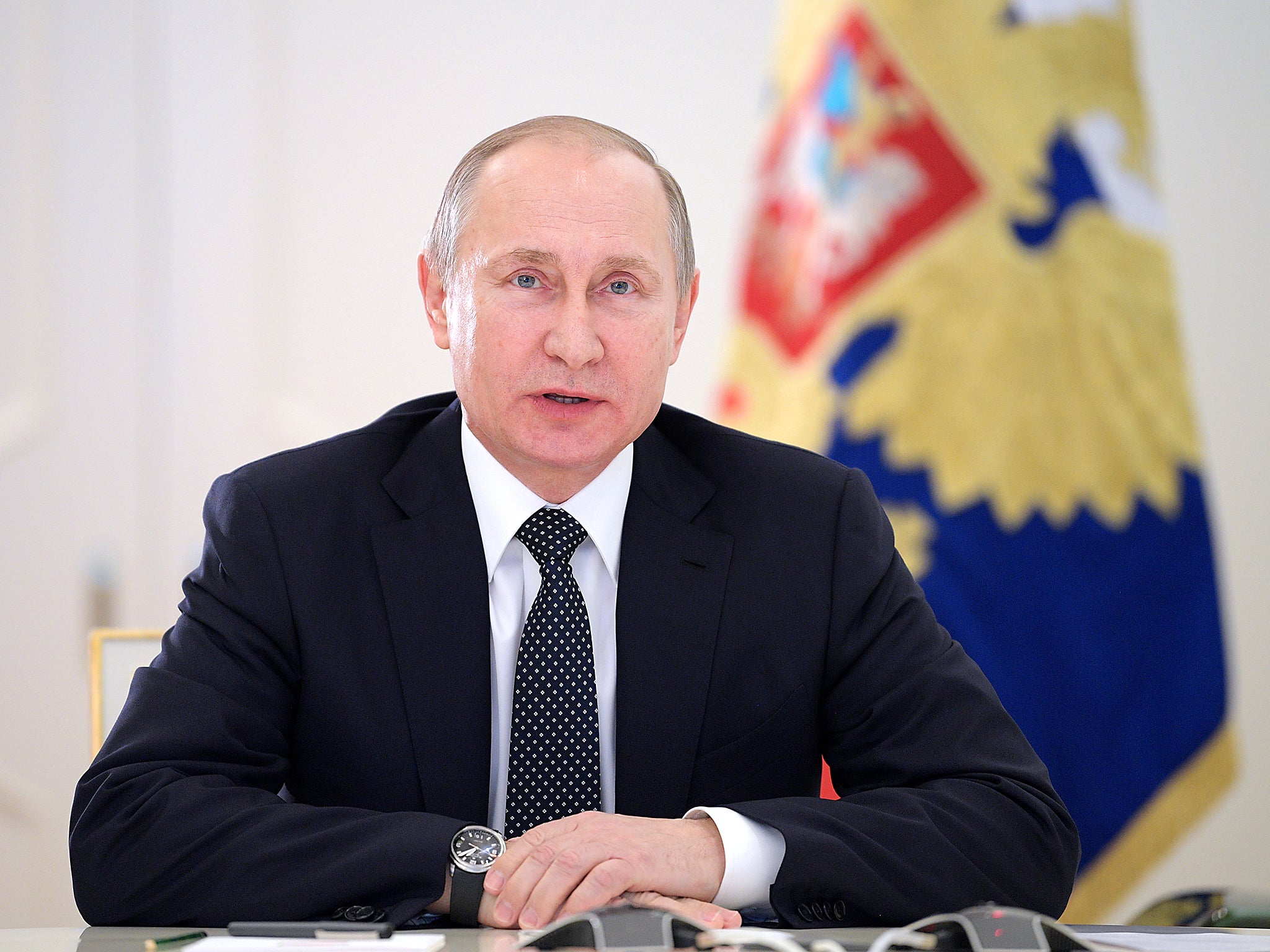 Russia's President Vladimir Putin takes part in a ceremony to launch Gazprom's new Bovarenkovo-Ukhta-2 gas pipeline and Transneft's Zapolyarye-Purpe and Kuyumba-Taishet oil pipelines, via a video link. The oil pipelines are to transfer oil from Russia's Yamalo-Nenets autonomous district and Krasnoyarsk Territory