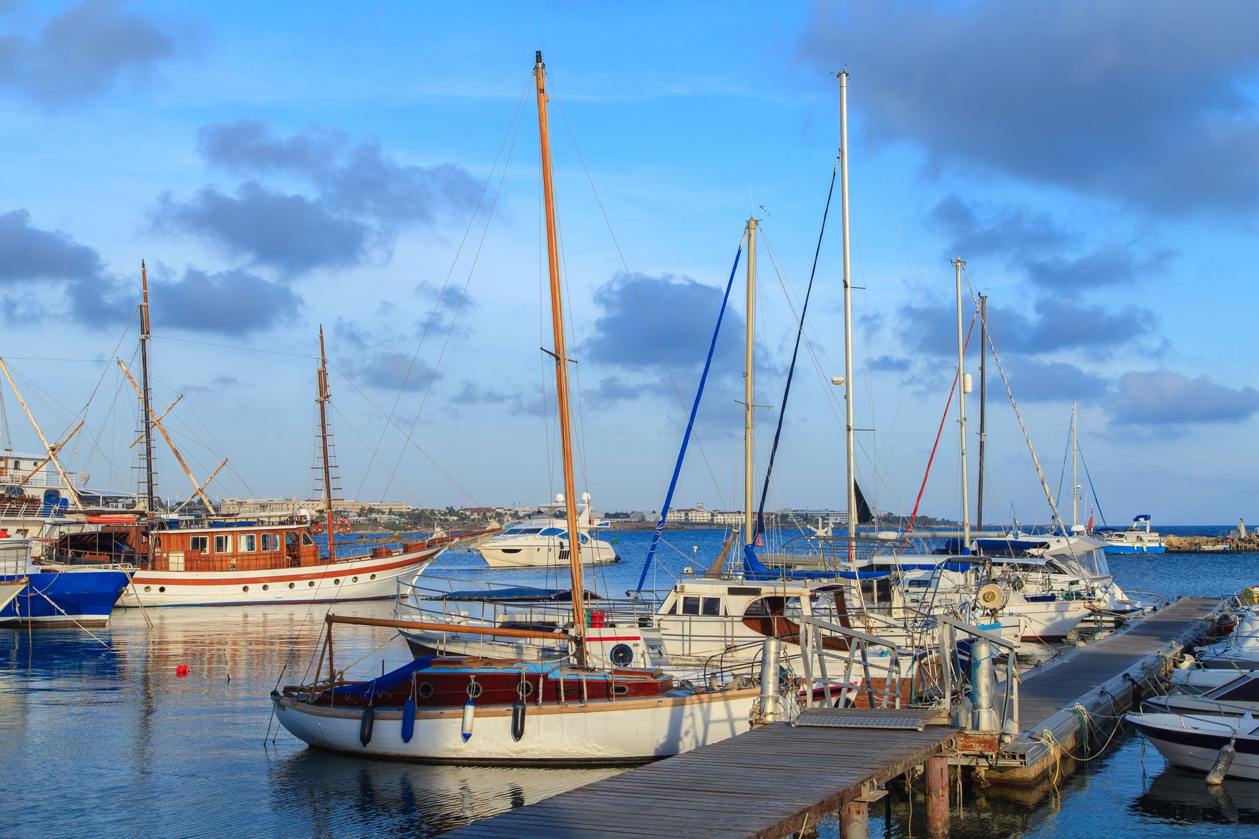 Stop for lunch at The Pelican, overlooking Paphos harbour