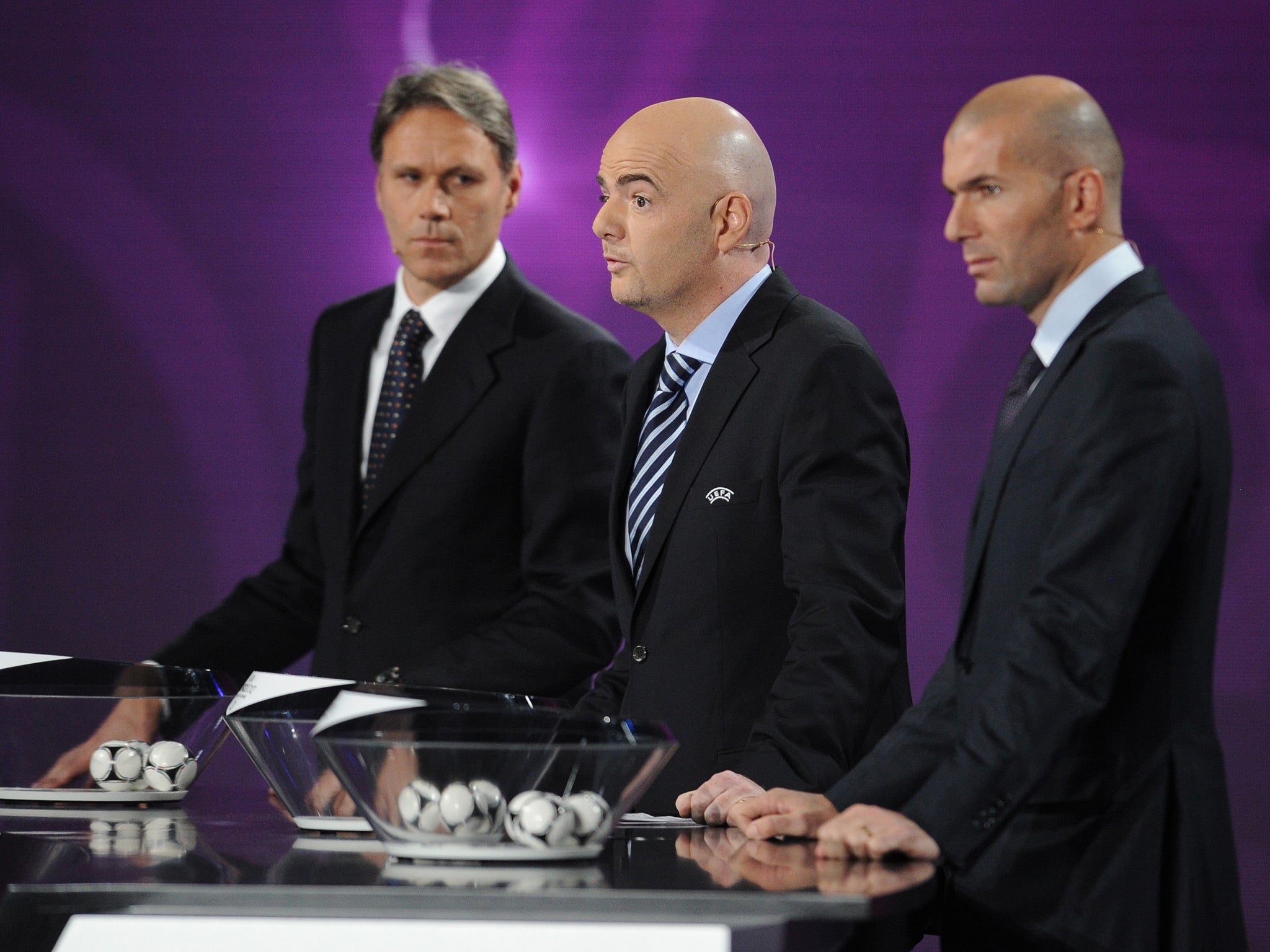 
Infantino, centre, has already expanded the World Cup to 48 teams 