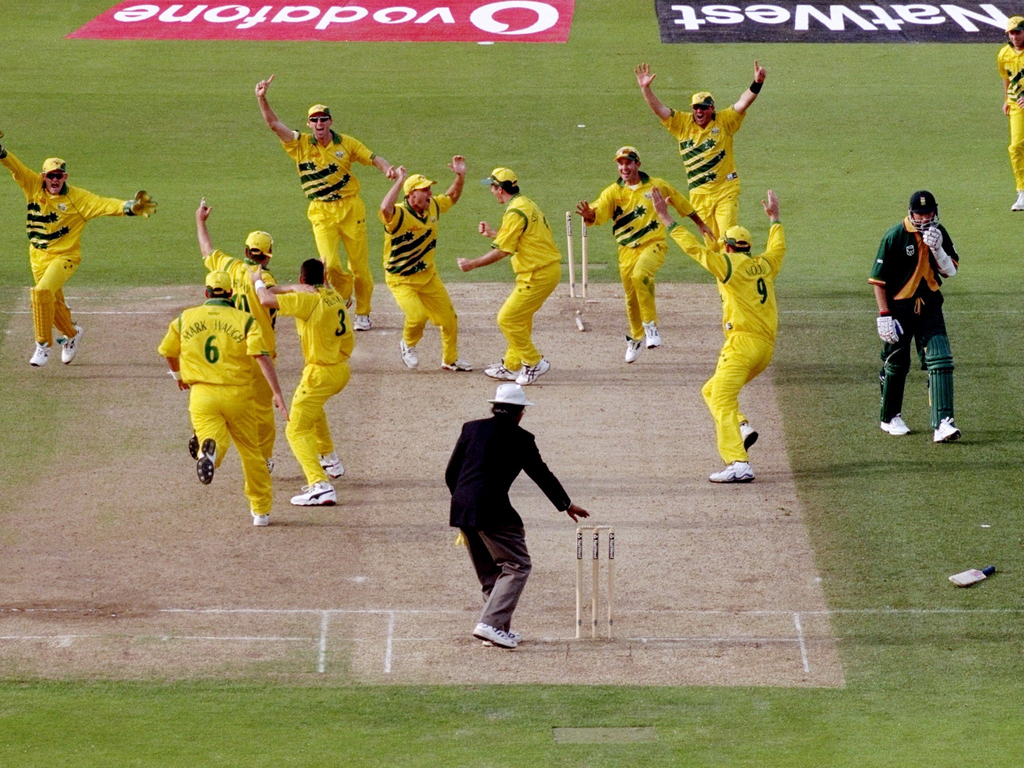 The 1999 Cricket World Cup final is remembered as the one day format's finest moment, despite its relative lack of runs