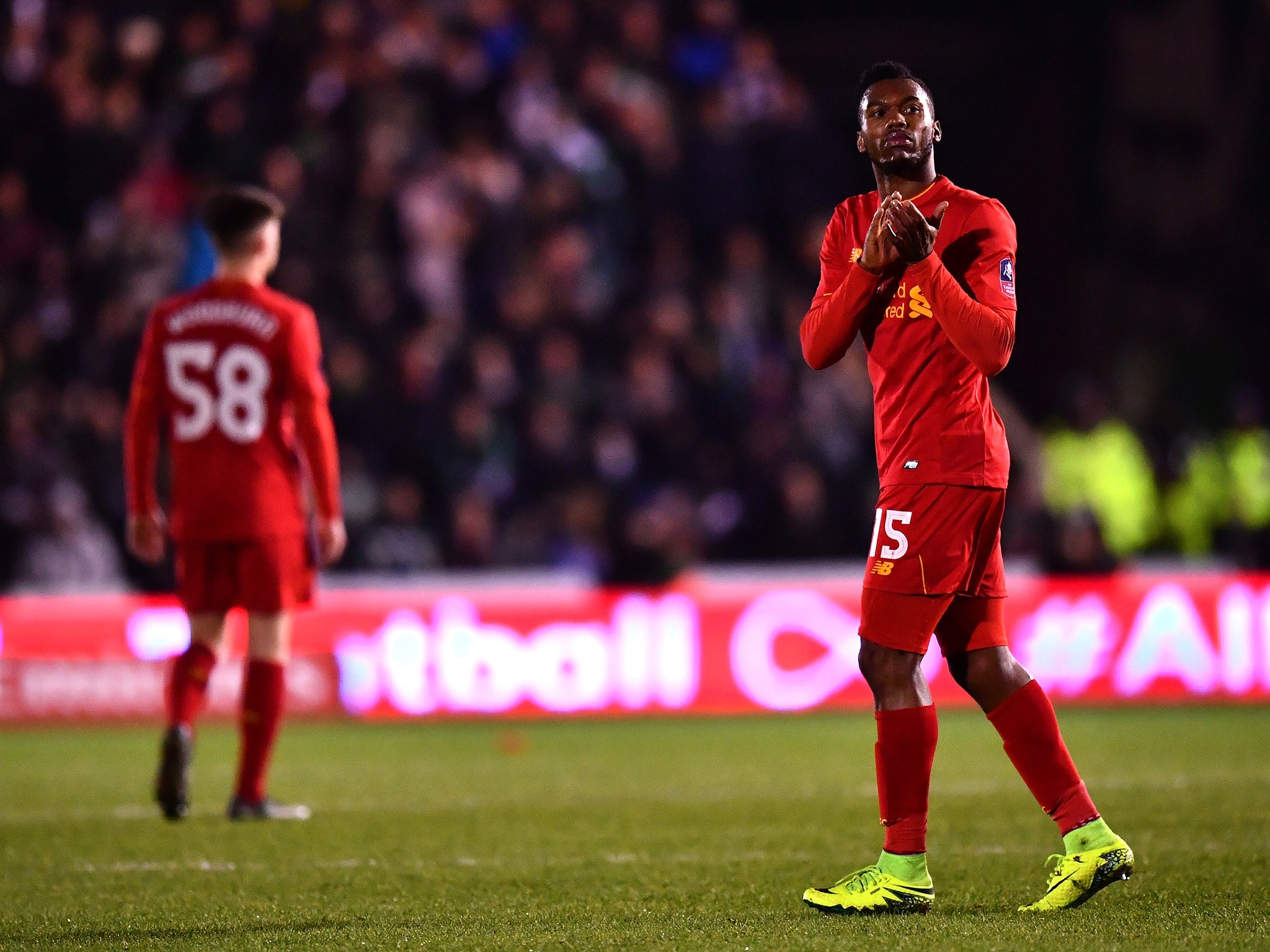 Daniel Sturridge had little joy on a rare start for Jürgen Klopp's side