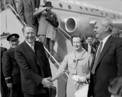 Hugh Gaitskell, by then Labour leader, with Barbara Castle and Nye Bevan, 1959: Getty