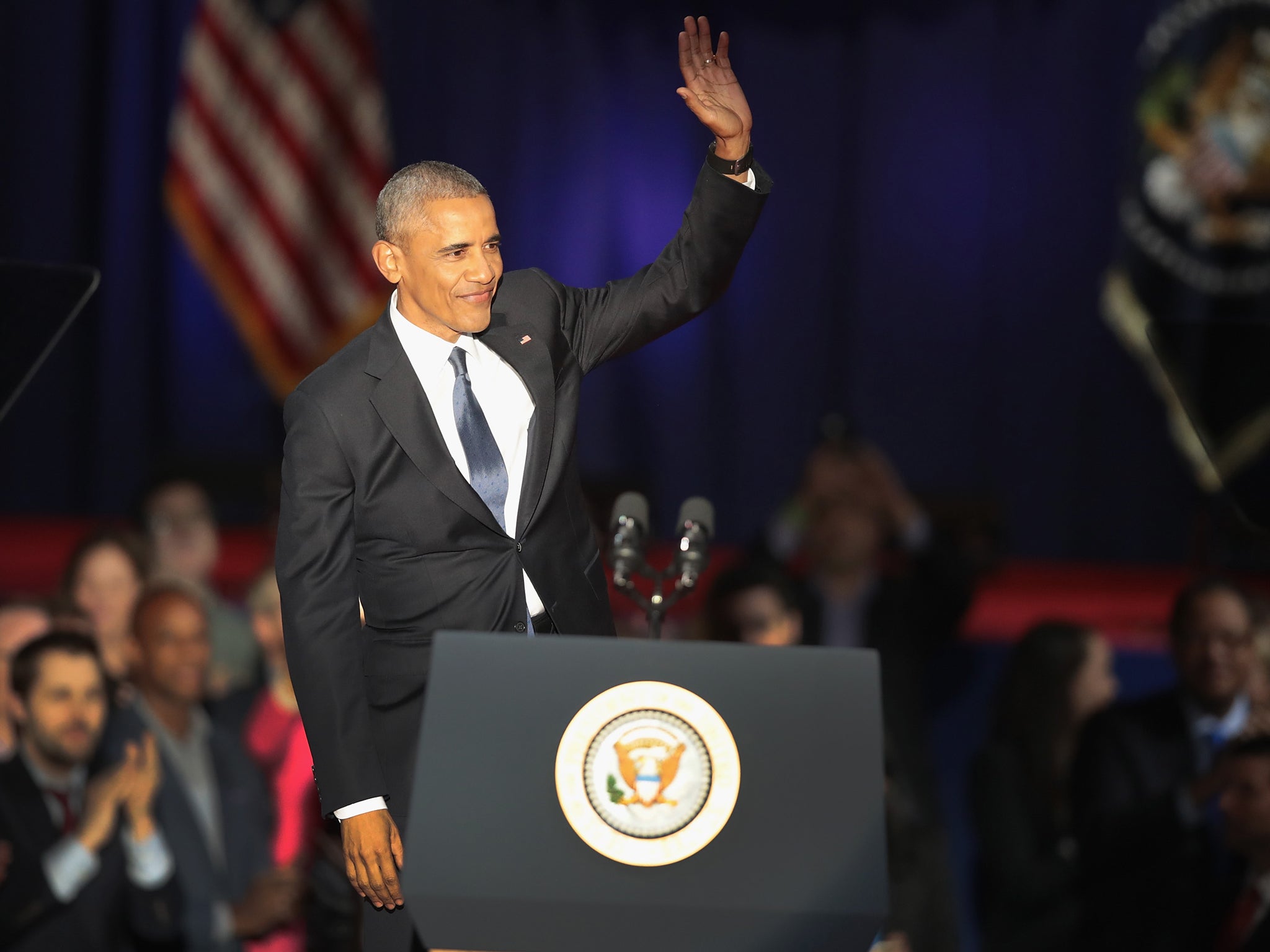 Obama gave his farewell speech in Chicago, the birthplace of his fateful political career