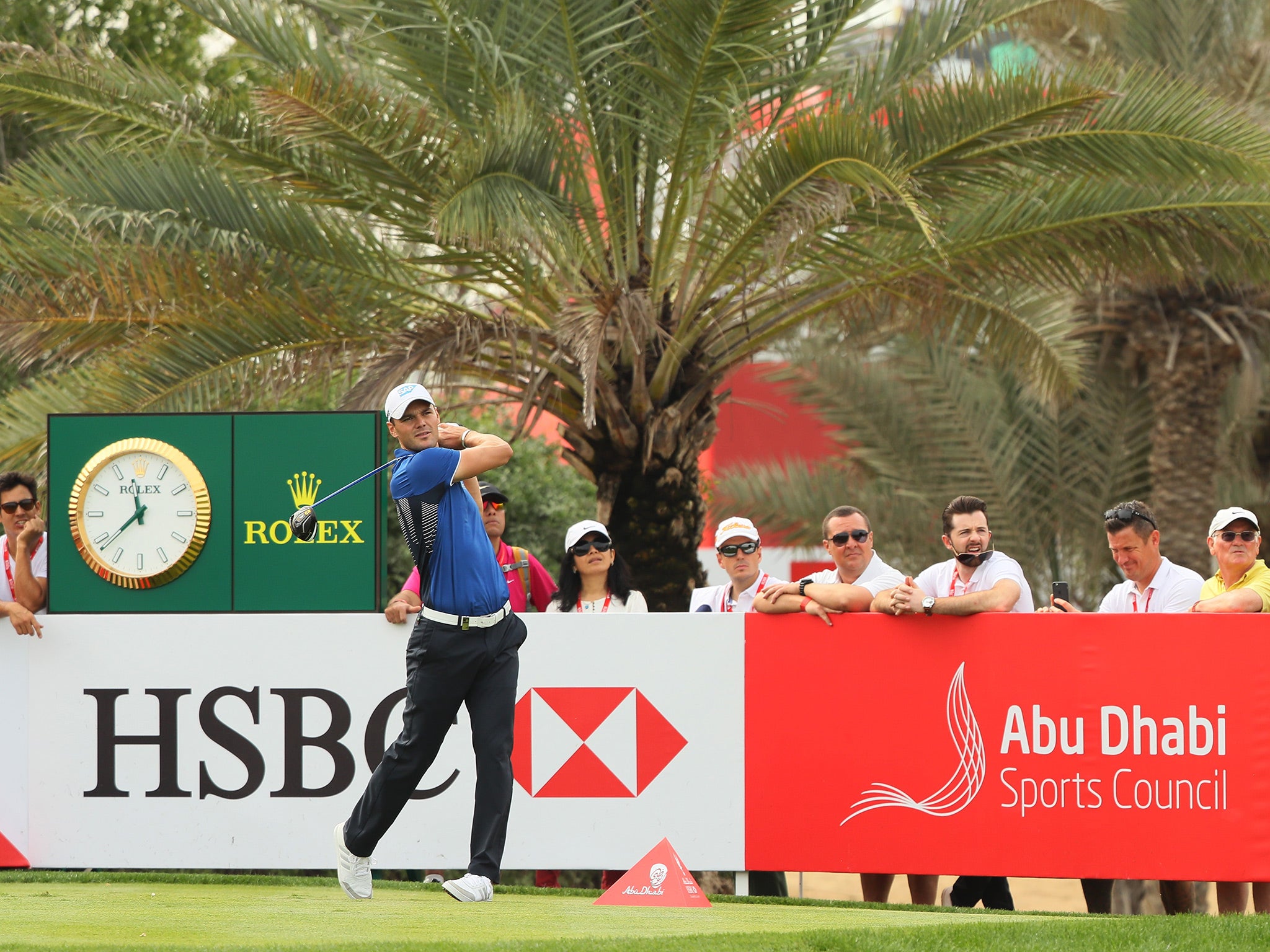 Kaymer trails his Ryder Cup team-mate by two shots after an opening round 66